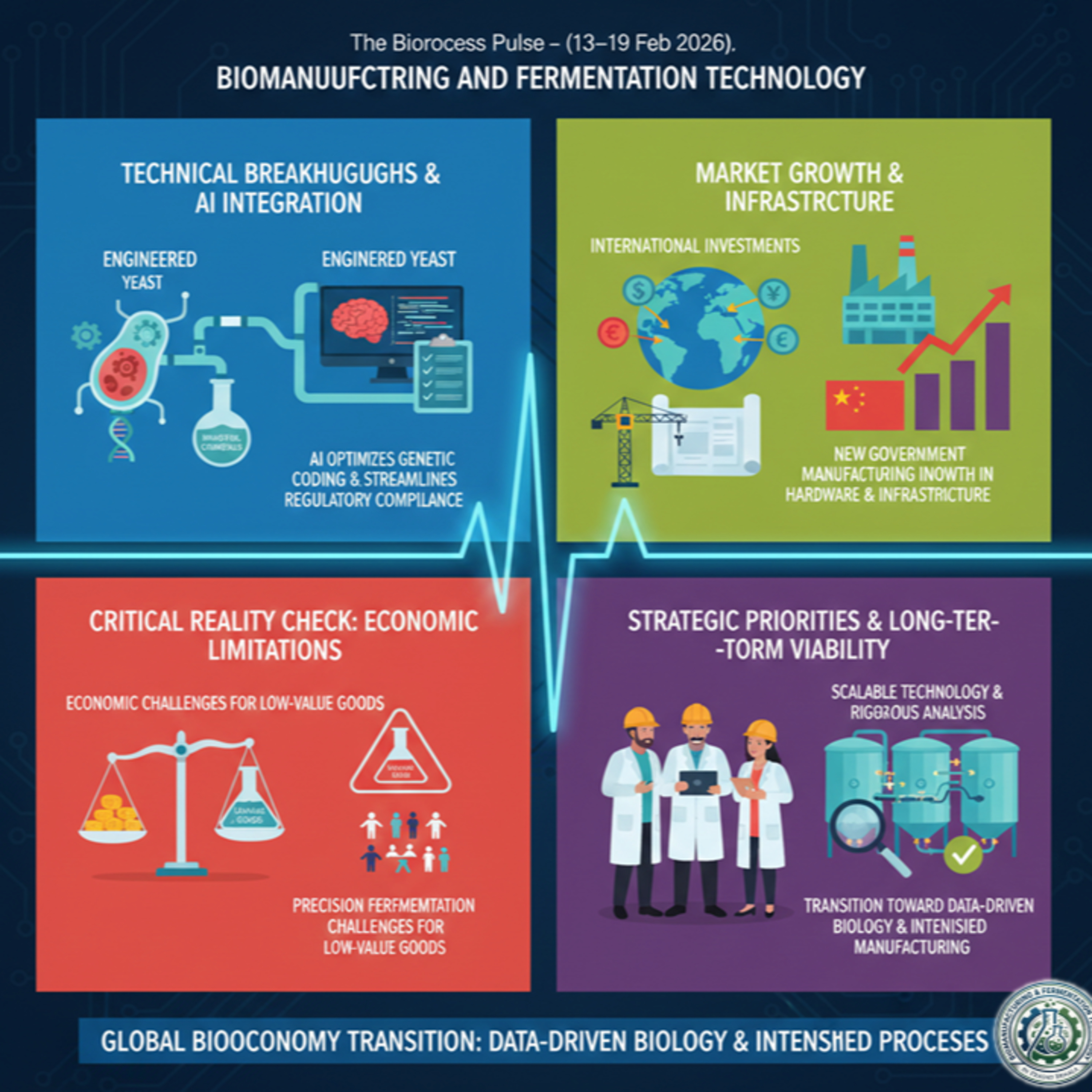 BIOMANUFACTURING AND FERMENTATION TECHNOLOGY, The Bioprocess Pulse – (13–19 Feb 2026). episode artwork