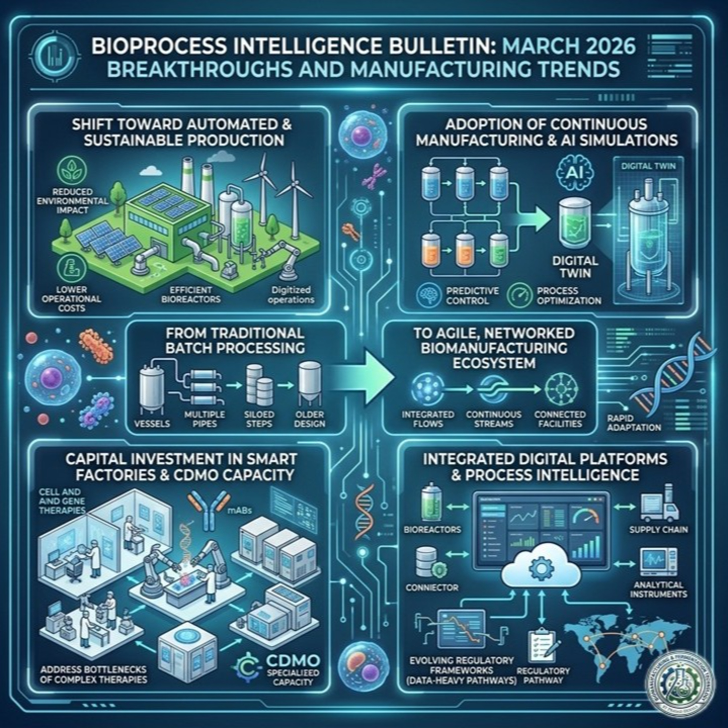 Bioprocess Intelligence Bulletin: March 2026 Breakthroughs and Manufacturing Trends episode artwork