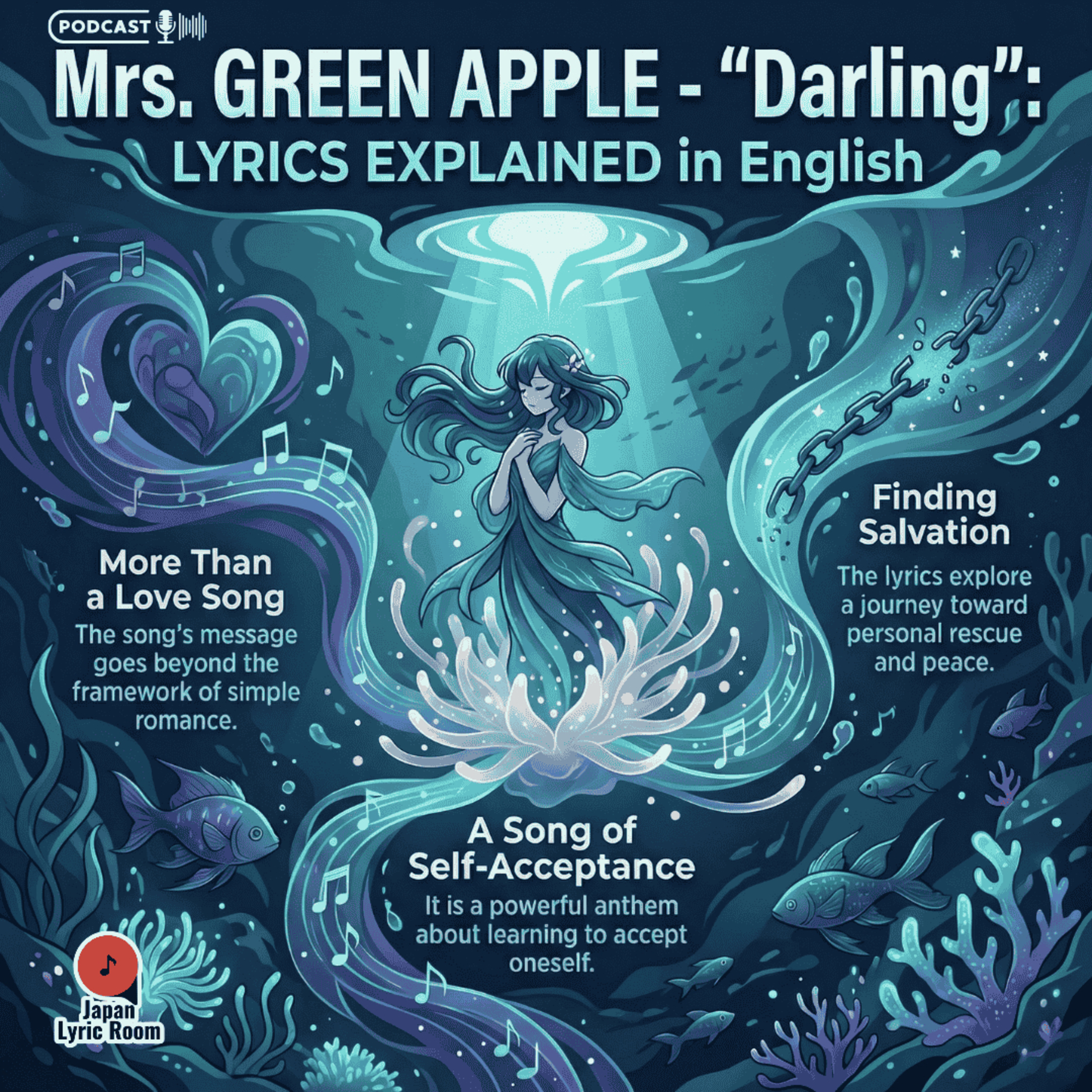 Mrs. GREEN APPLE - Darling （ダーリン）Lyrics Meaning & Analysis | NHK 18 Fes episode artwork