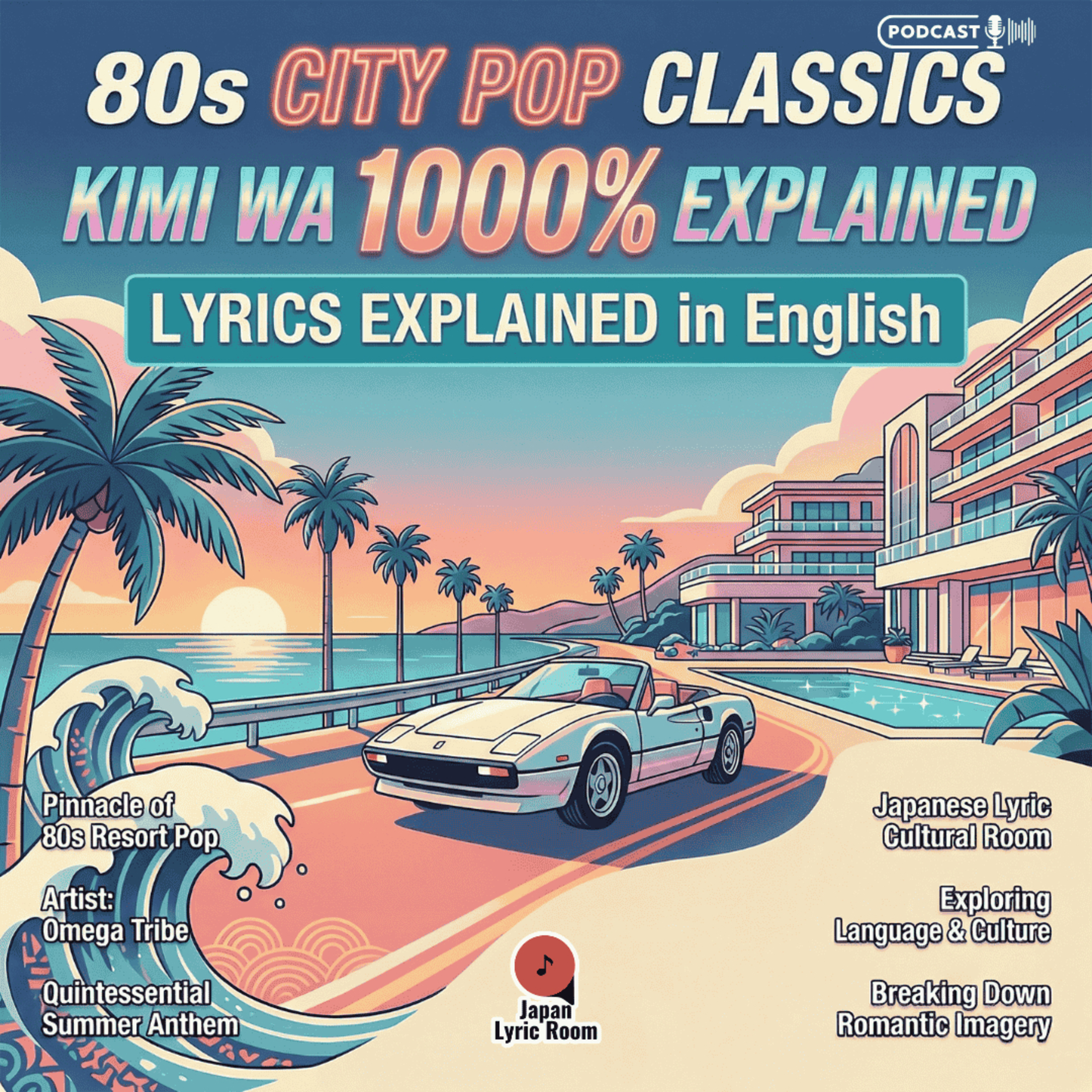 Omega Tribe （オメガトライブ）- Kimi wa 1000% (君は1000%) Lyrics Meaning & Analysis | City Pop Classic episode artwork