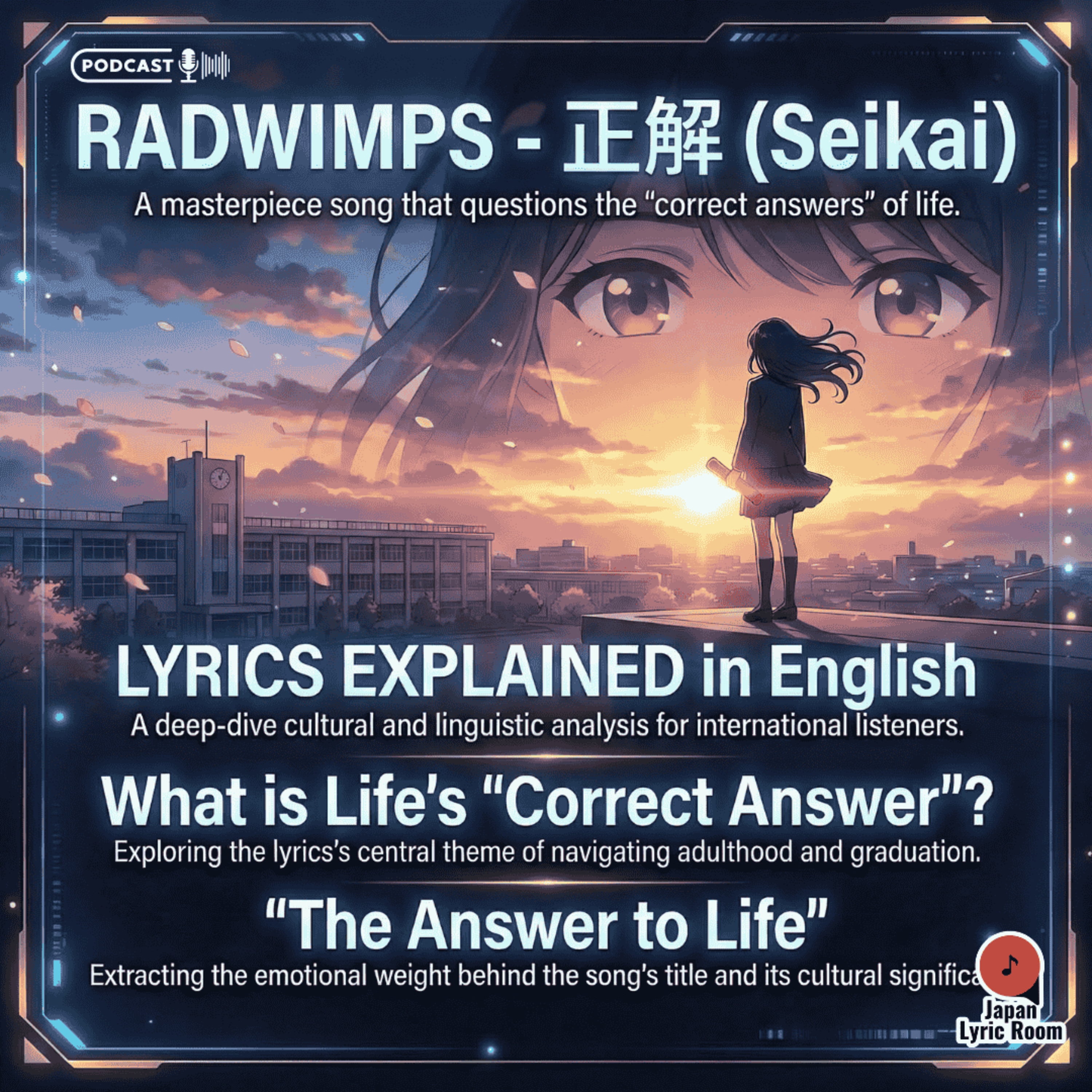 RADWIMPS - Seikai 正解 Lyrics Meaning & Analysis | 18 Festival Youth Anthem episode artwork