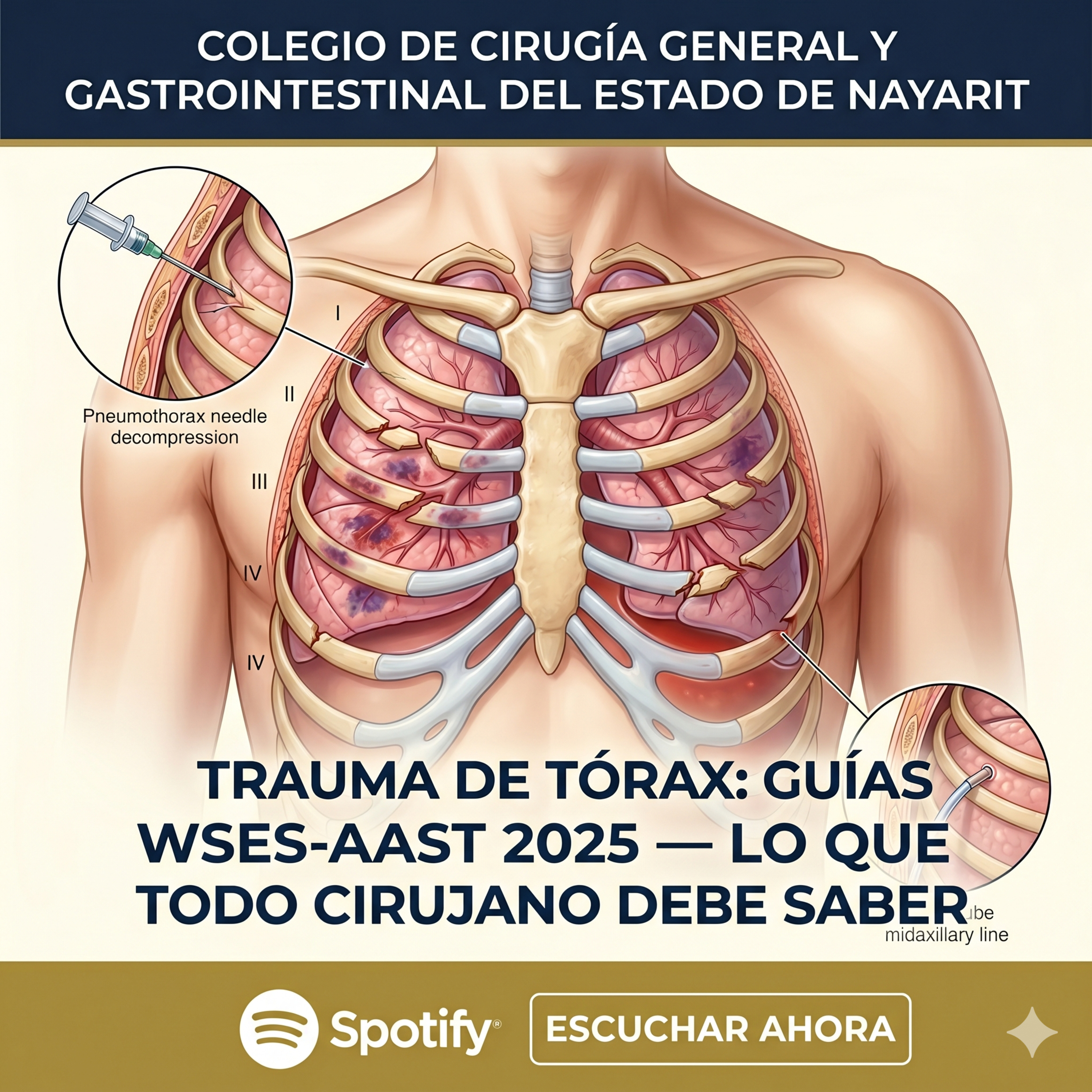 TRAUMA DE TÓRAX GUÍAS WSES-AAST 2025 — LO QUE TODO CIRUJANO DEBE SABER episode artwork
