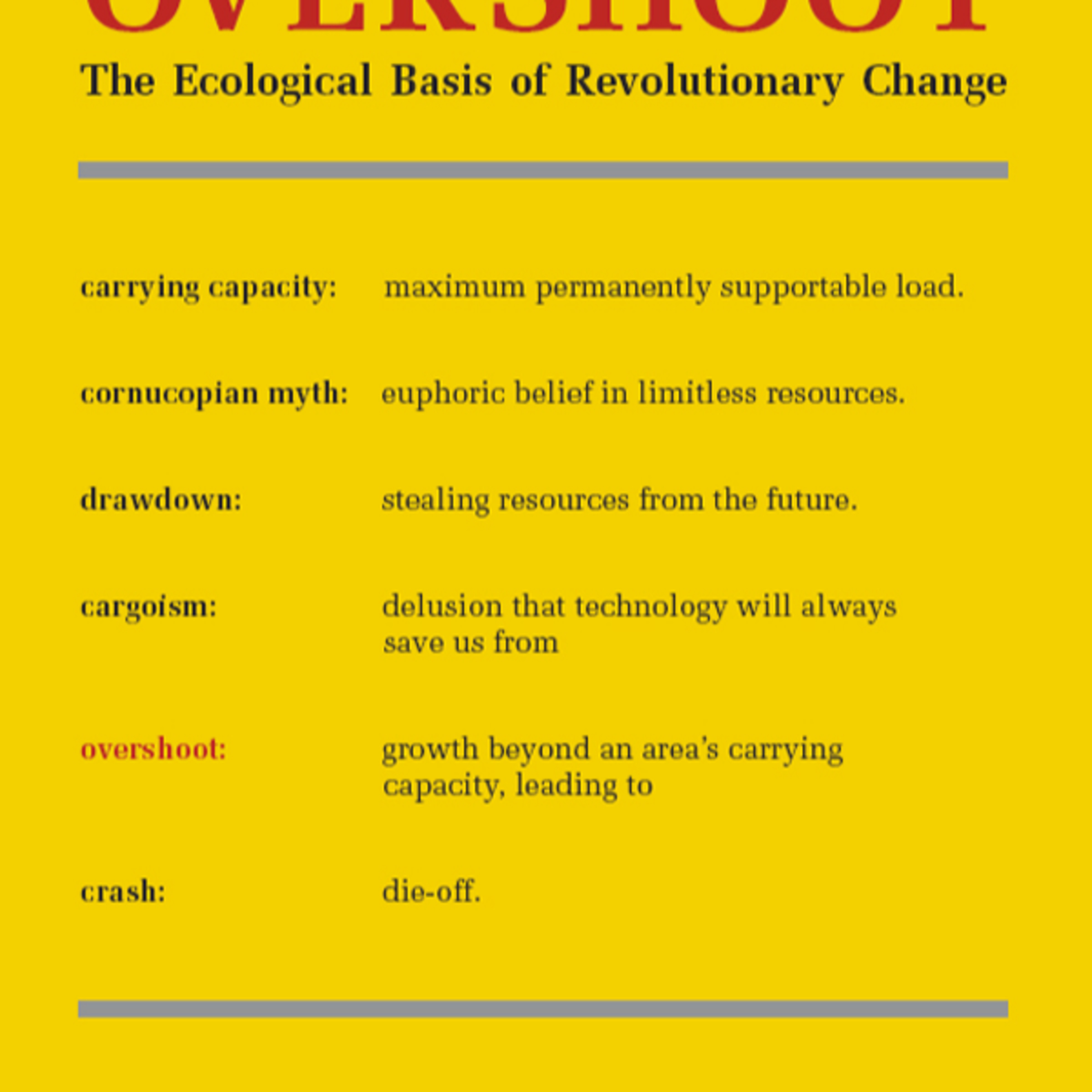 Overshoot: The Ecological Basis of Revolutionary Change — Ecological Limits and Civilization episode artwork