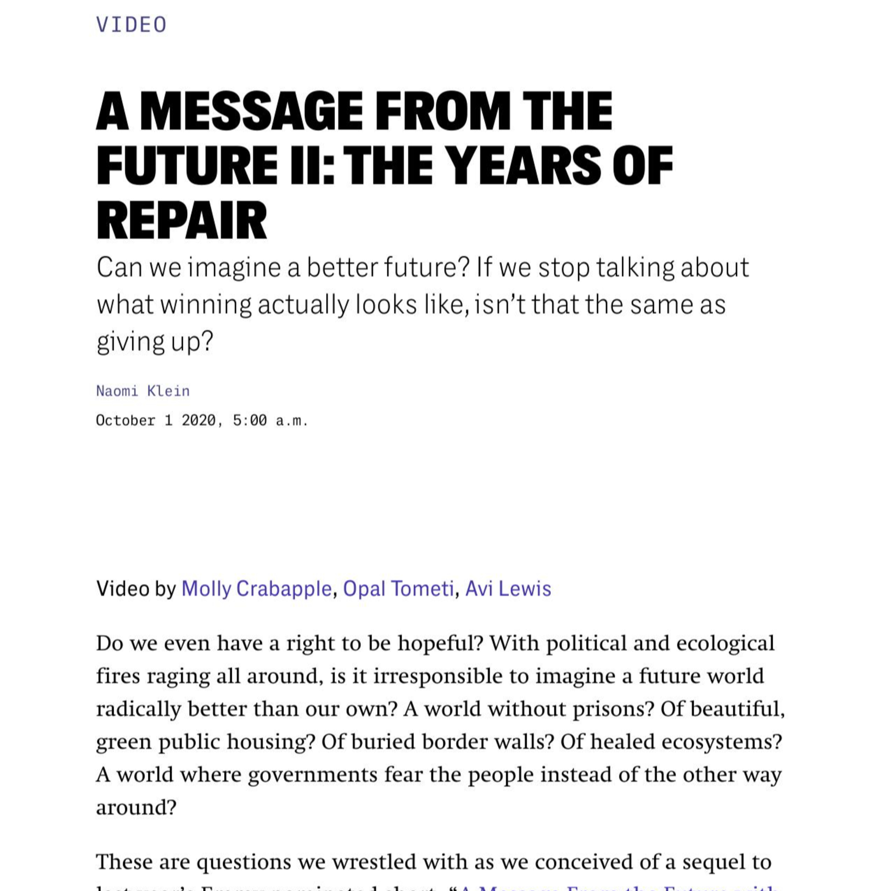 The Years of Repair: A Vision for a Better Future — Why Crisis Is Structural episode artwork