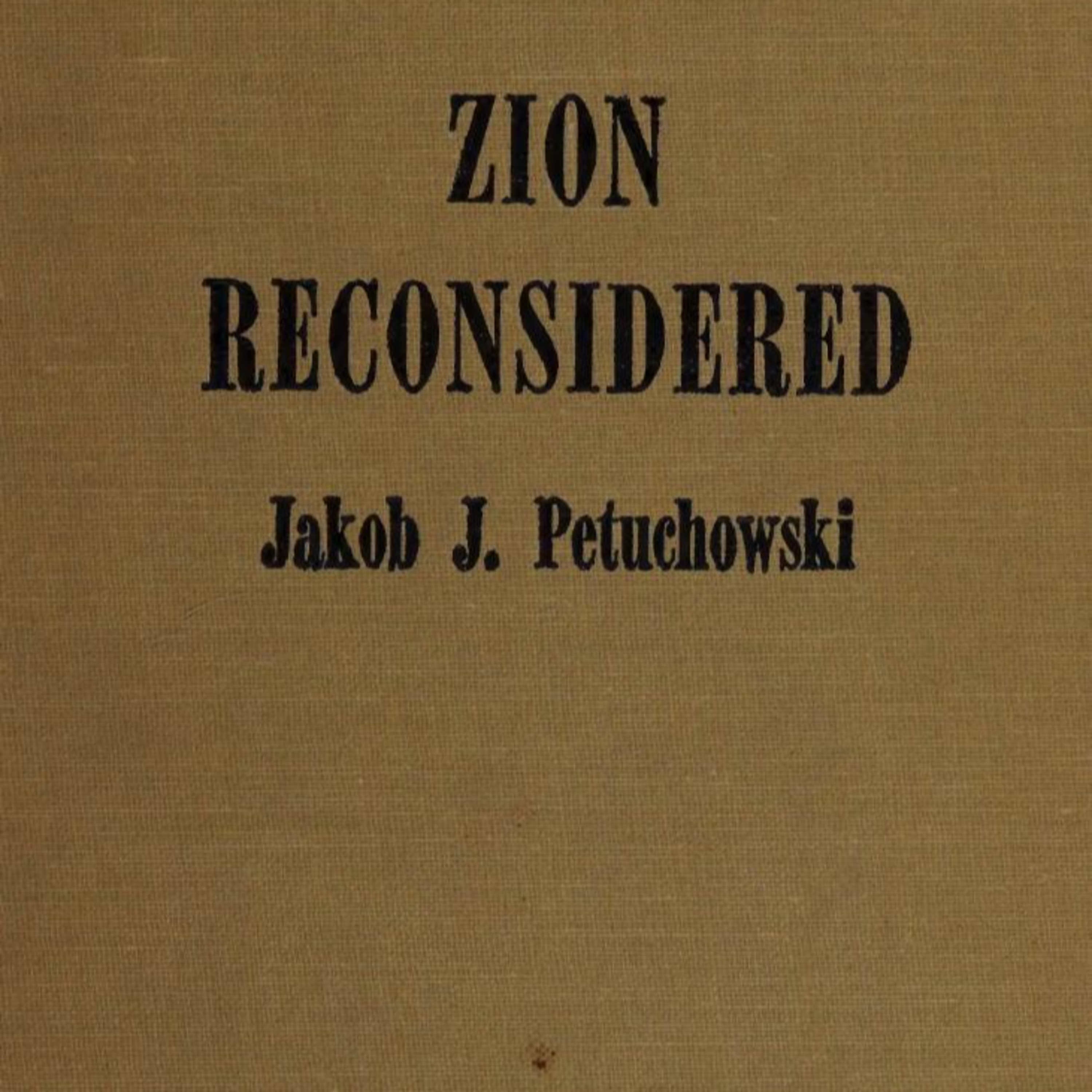Zion Reconsidered — Can a State Define a People? episode artwork