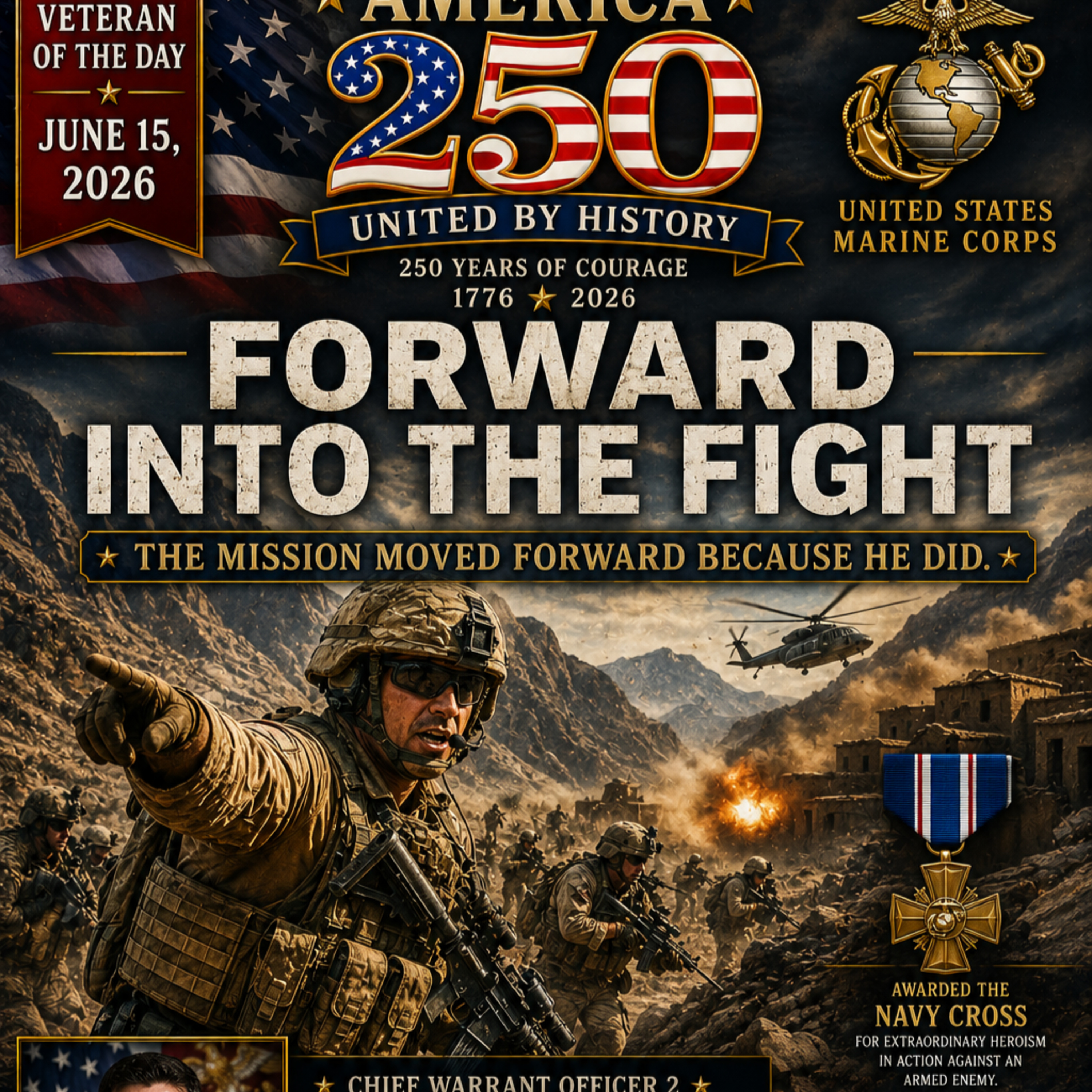 Micky's Rant and America 250 Veteran of the Day 6-15-26 episode artwork