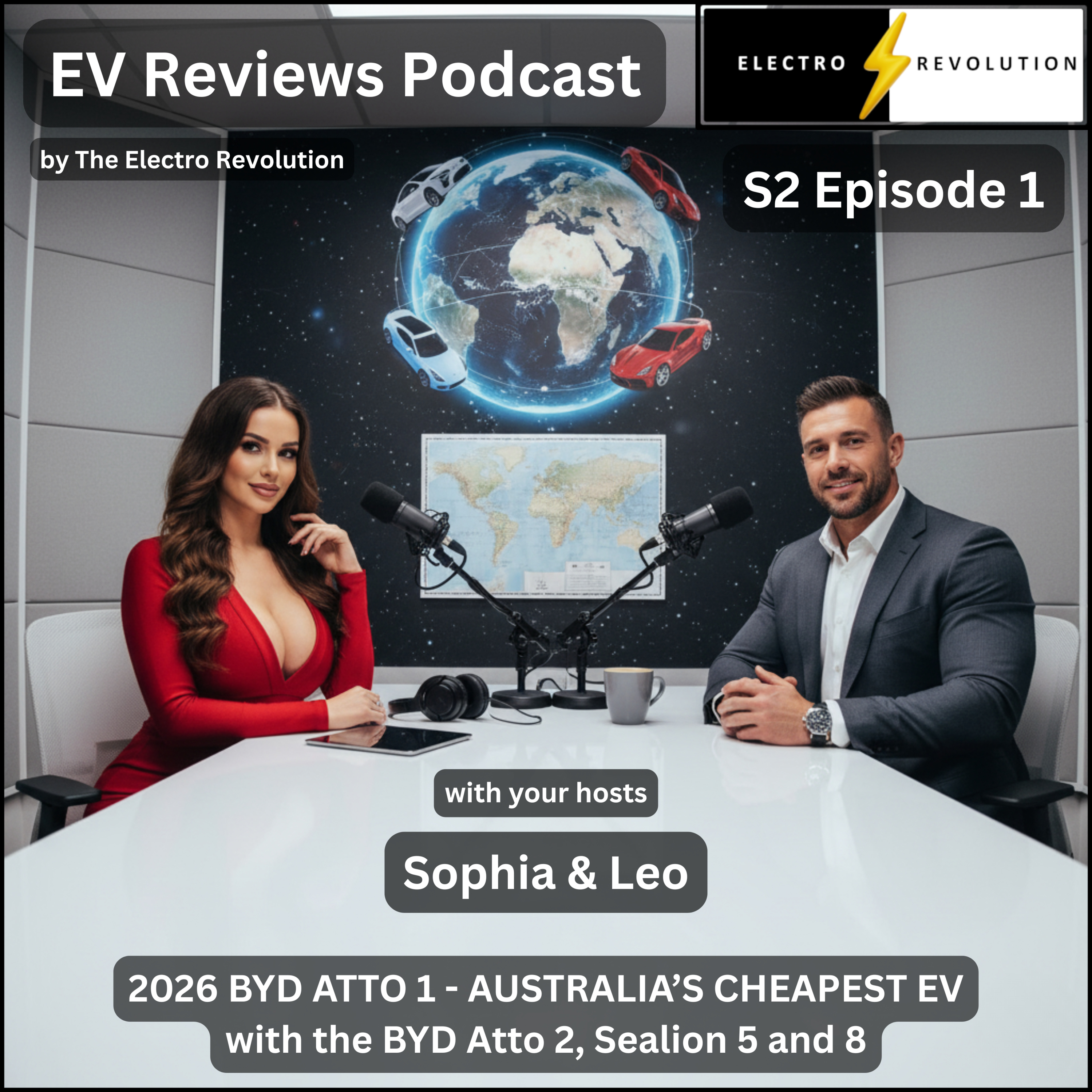 EV Reviews Podcast — S2Ep1 — 2026 BYD Atto 1 Australia’s Cheapest EV. Atto 2, Sealion 5 and 8 episode artwork