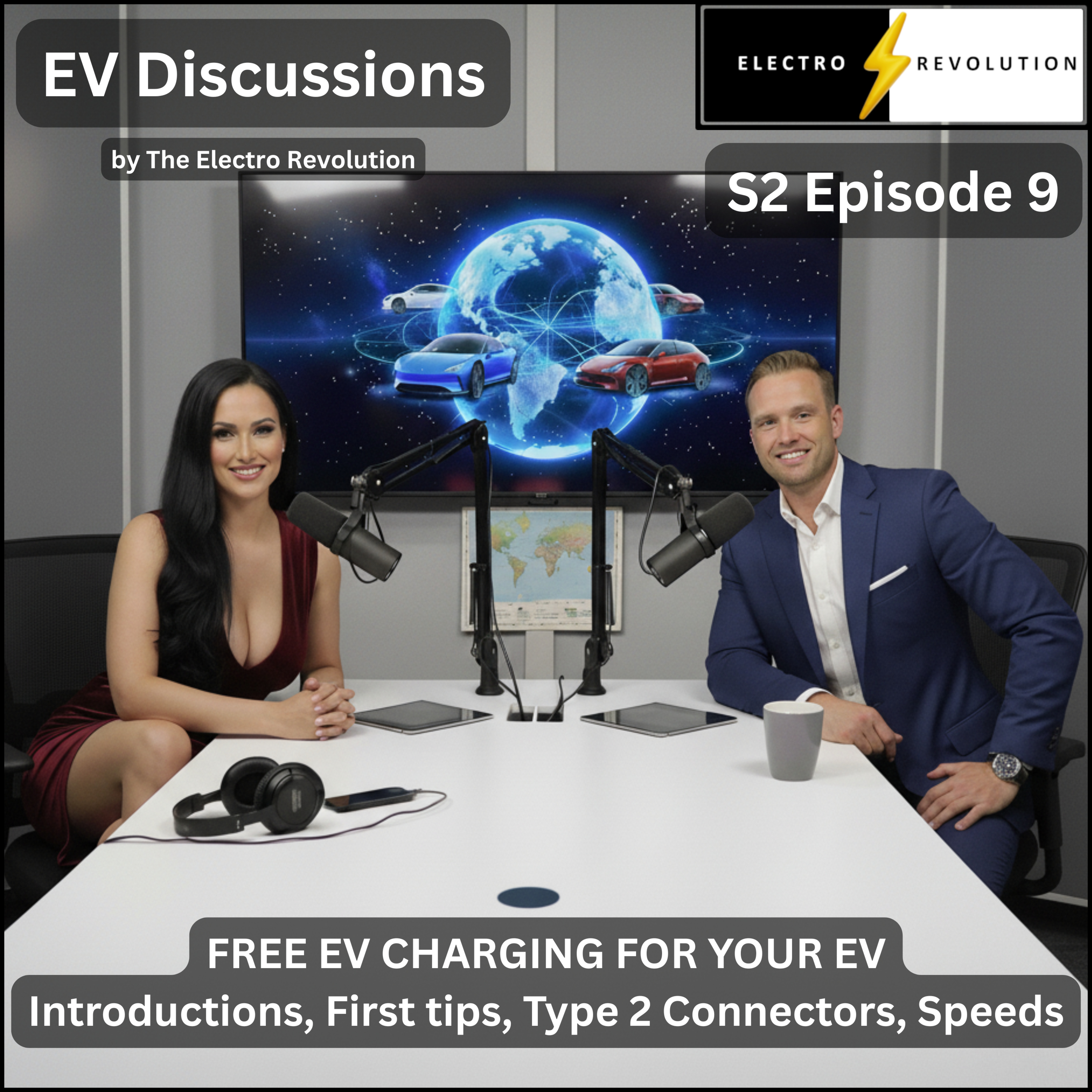  EV Discussions Podcast — S2Ep9 — FREE EV Charging for your EV — Tips, Type 2 Connectors, Speeds  episode artwork