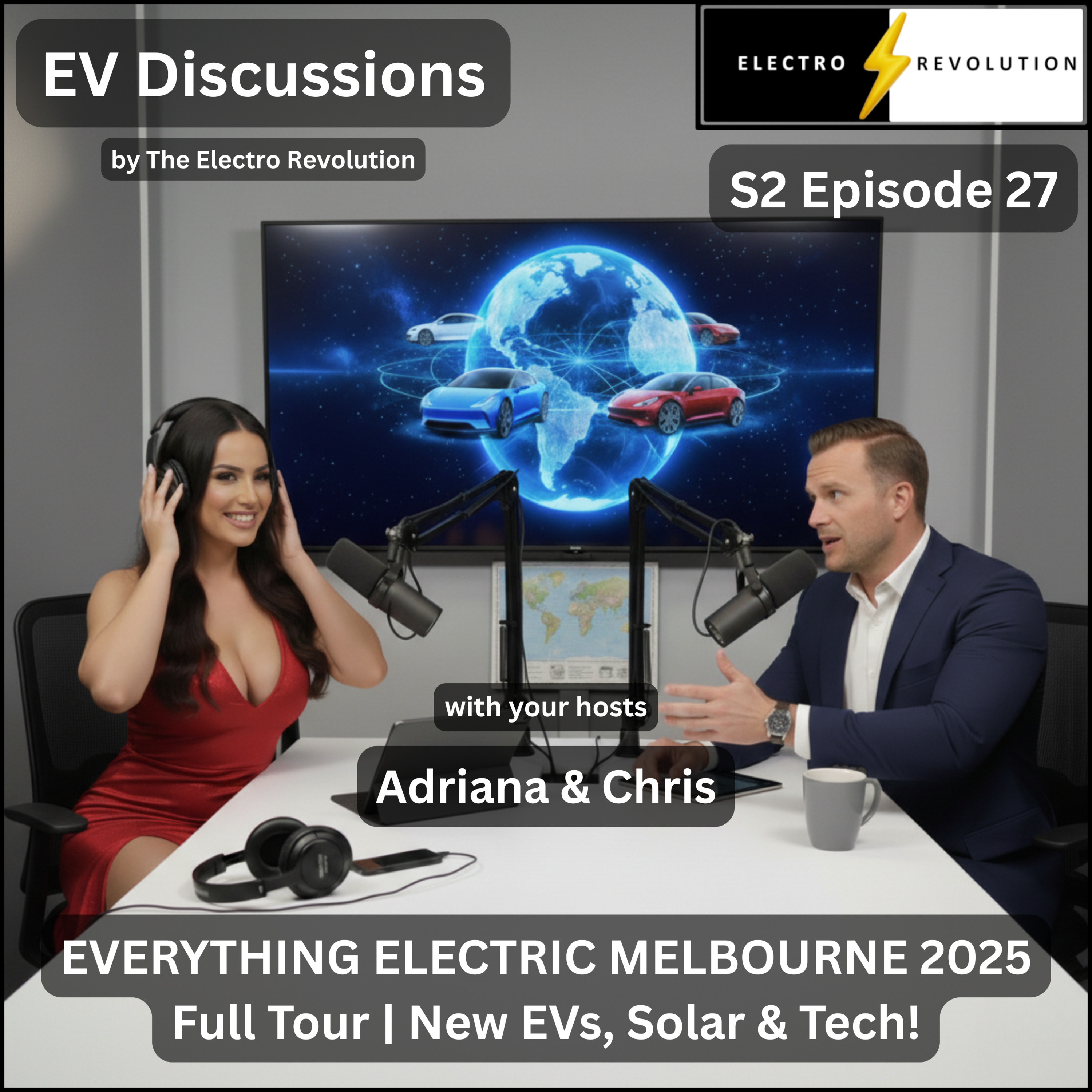 EV Discussions Podcast — S2Ep27 — Everything Electric 2025 – Full Tour | New EVs, Solar & Tech! episode artwork