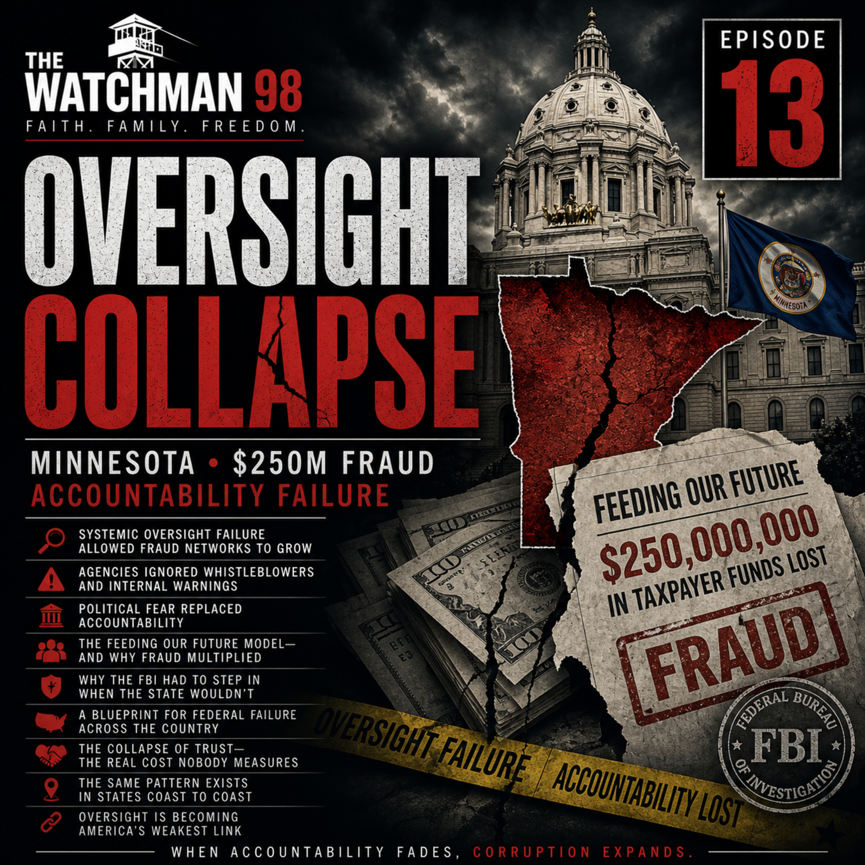 Minnesota’s Oversight Collapse: The $250M Fraud & America’s Weakest Link episode artwork