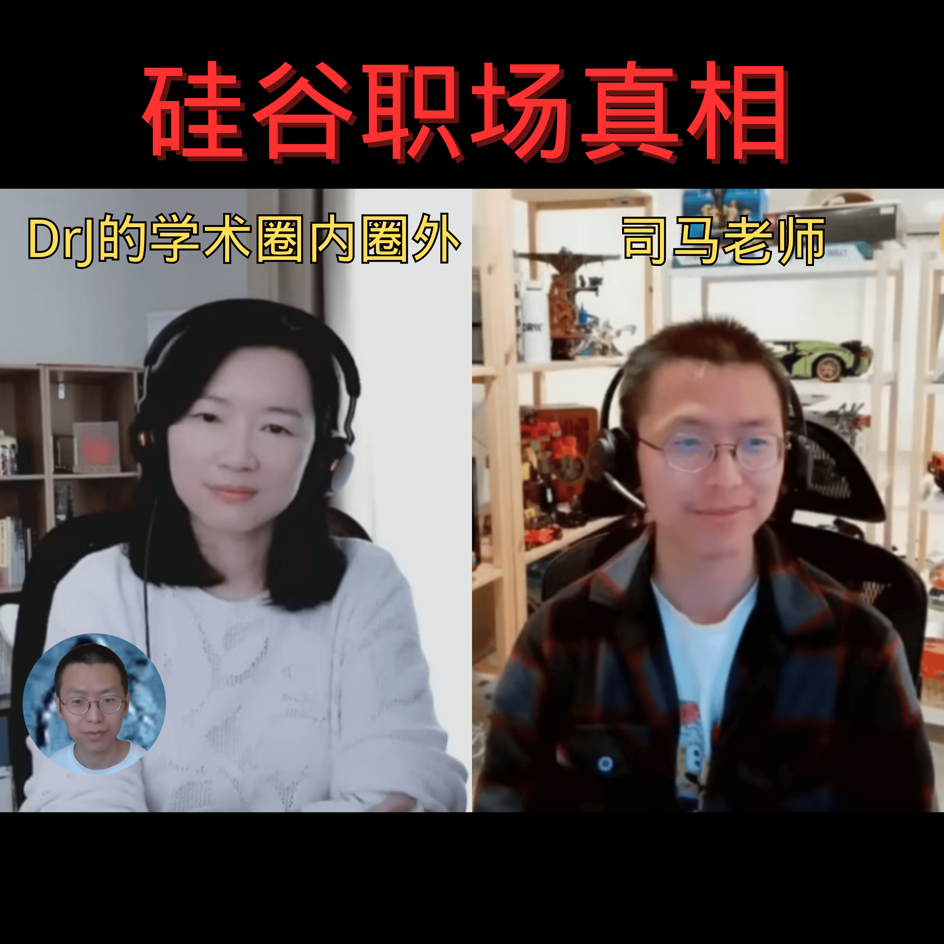 DrJ学术圈内圈外 对谈 司马老师 从普林斯顿博后到硅谷大厂研究员（3）：光环背后的行业揭秘与生存指南 episode artwork