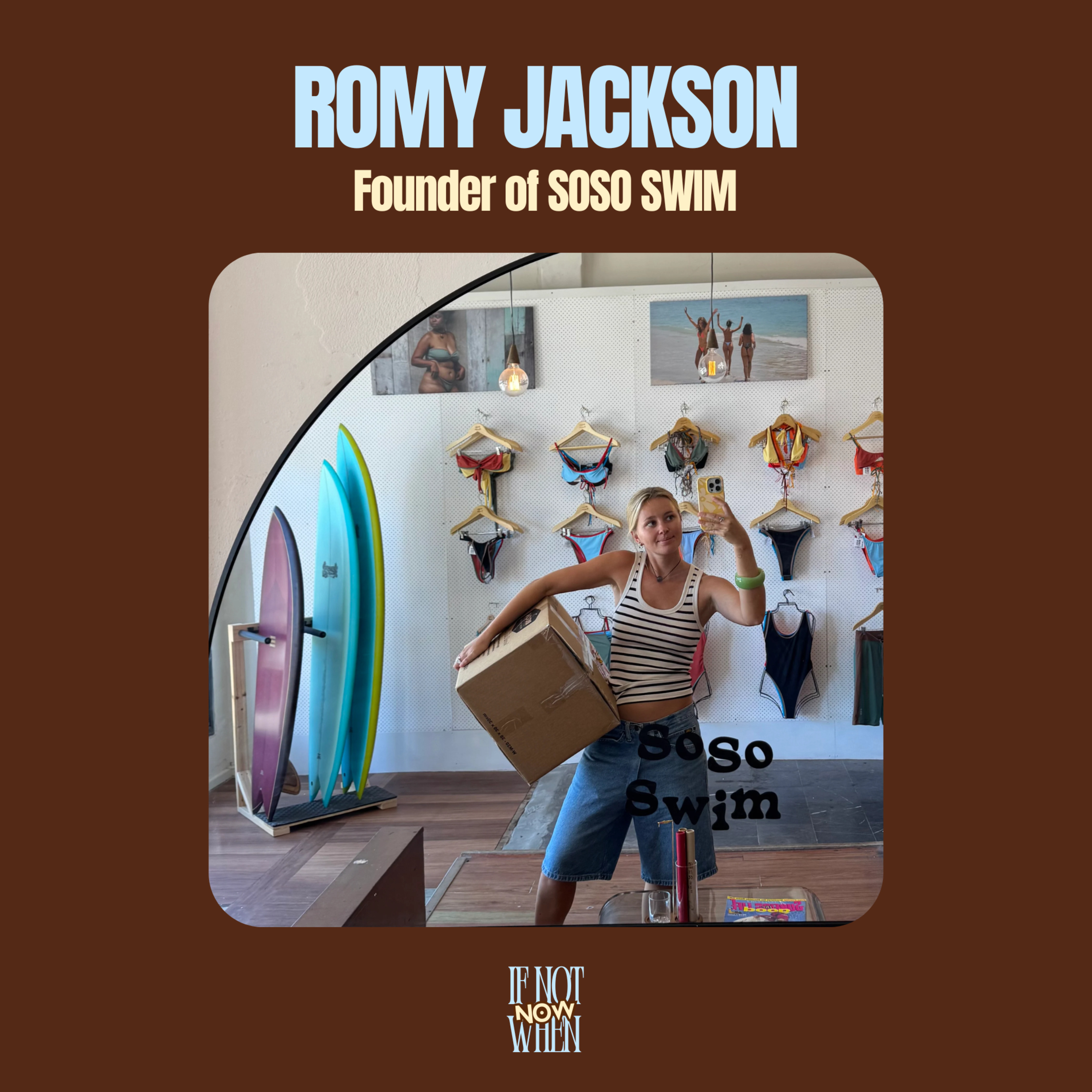 How Romy Jackson Built a Global Swimwear Brand While Travelling the World | SoSo Swim episode artwork