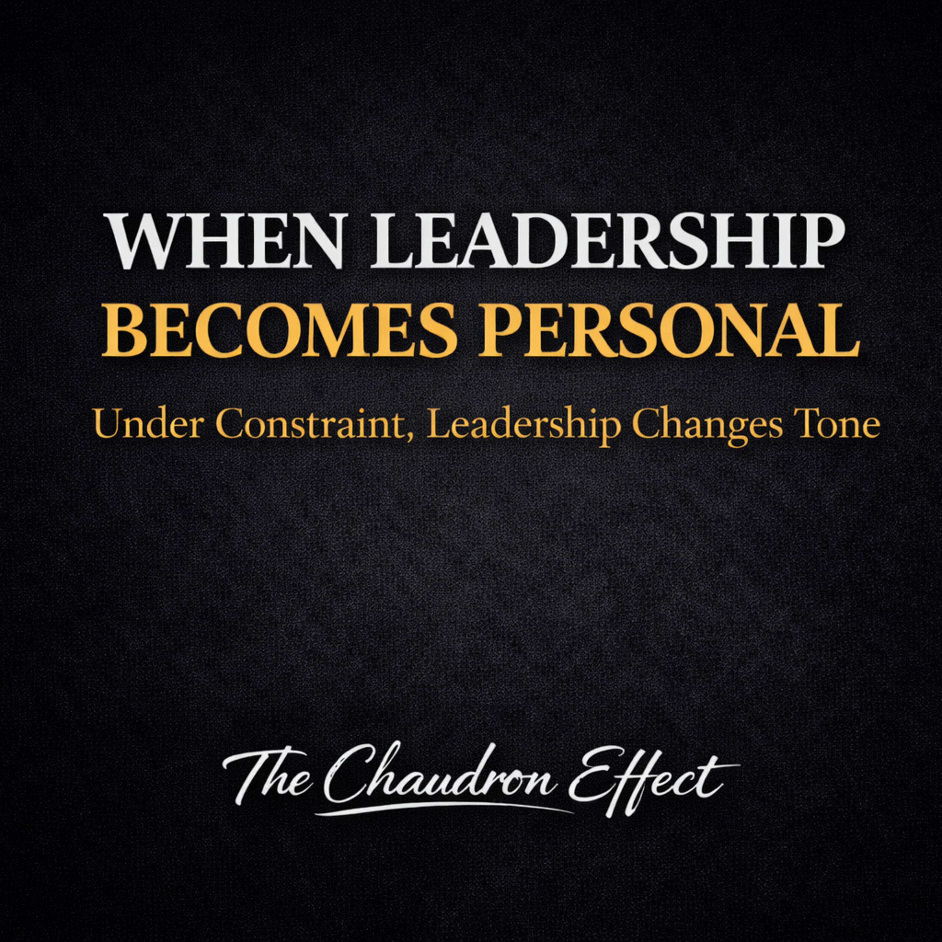 When Leadership Becomes Personal episode artwork