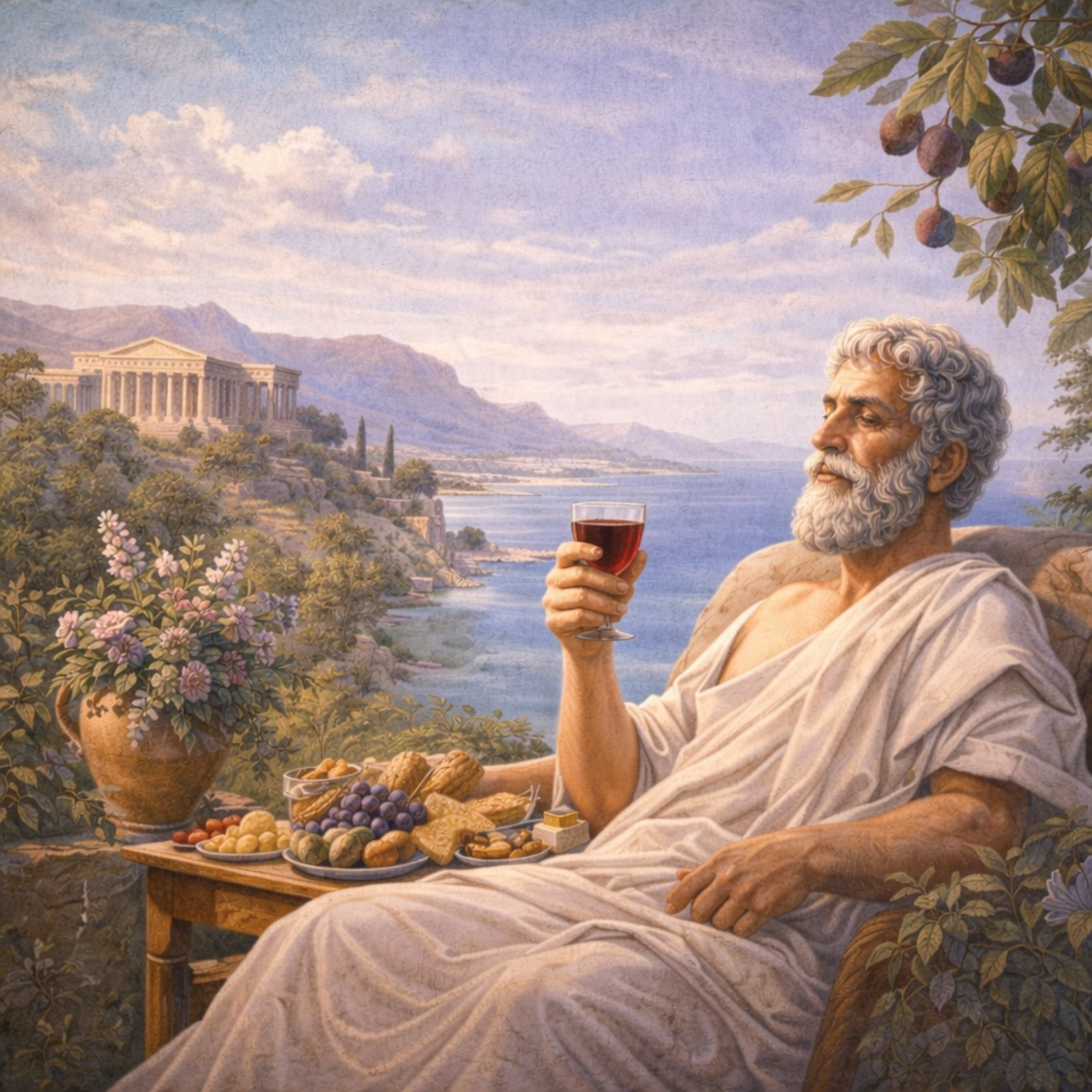 19. Epicuro y por qué el placer moderado es la clave de la tranquilidad.