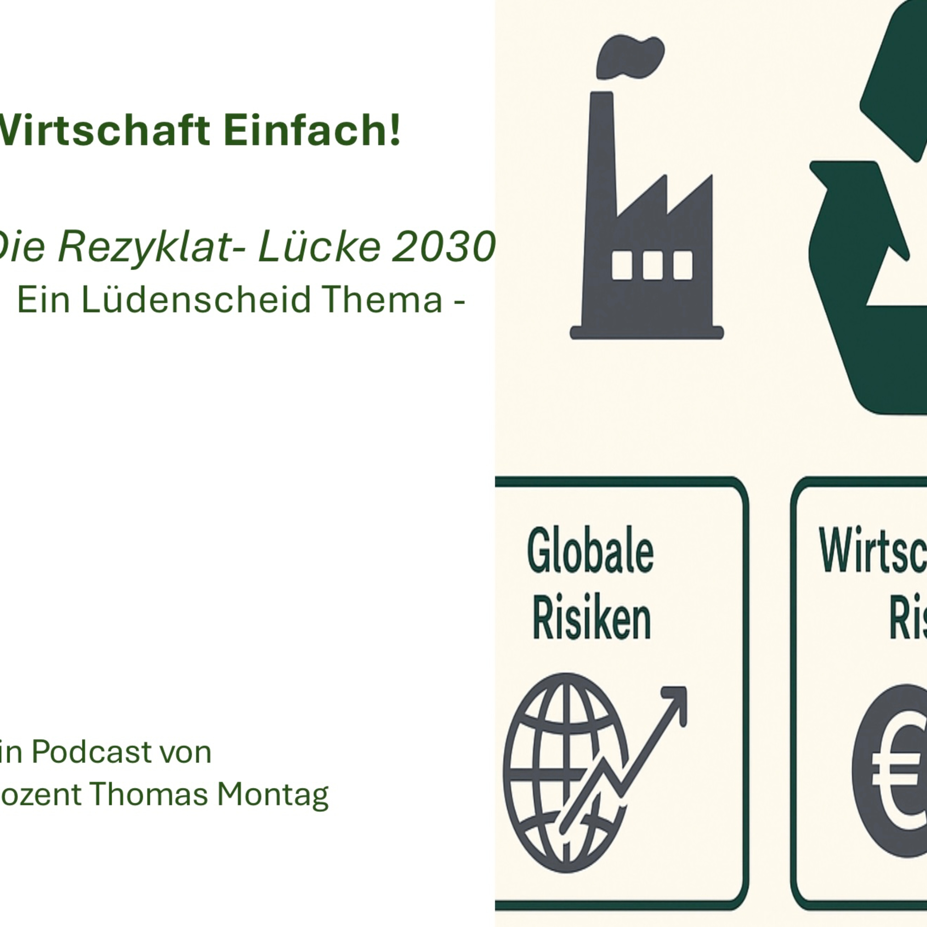 Wirtschaft Einfach! Die Rezyklat-Lücke 2030 - Ein Lüdenscheid Thema