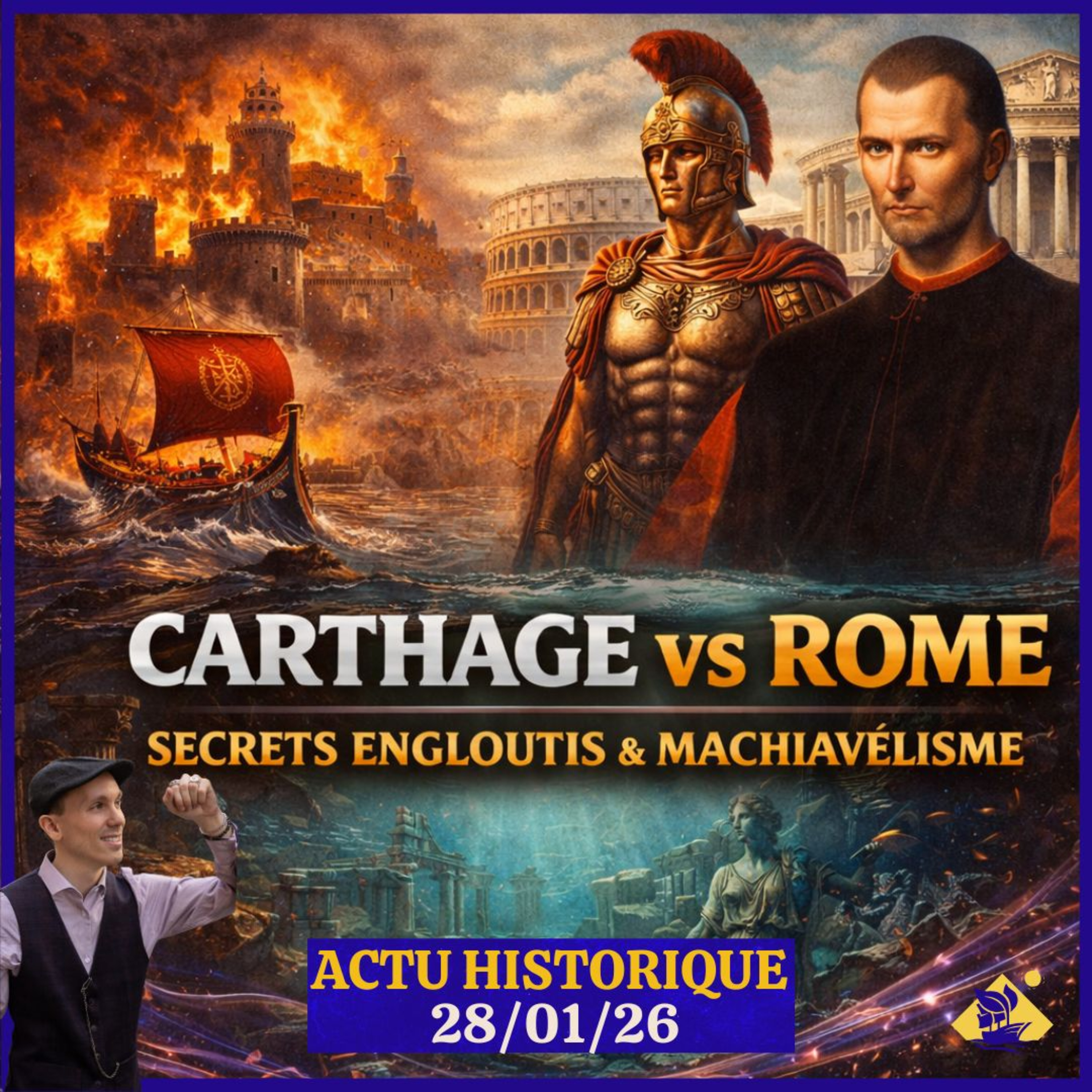 Rome contre Carthage - Cité engloutie découverte - C'est quoi le Machiavélisme - Le Flot de l'Actu 28/01/26 episode artwork
