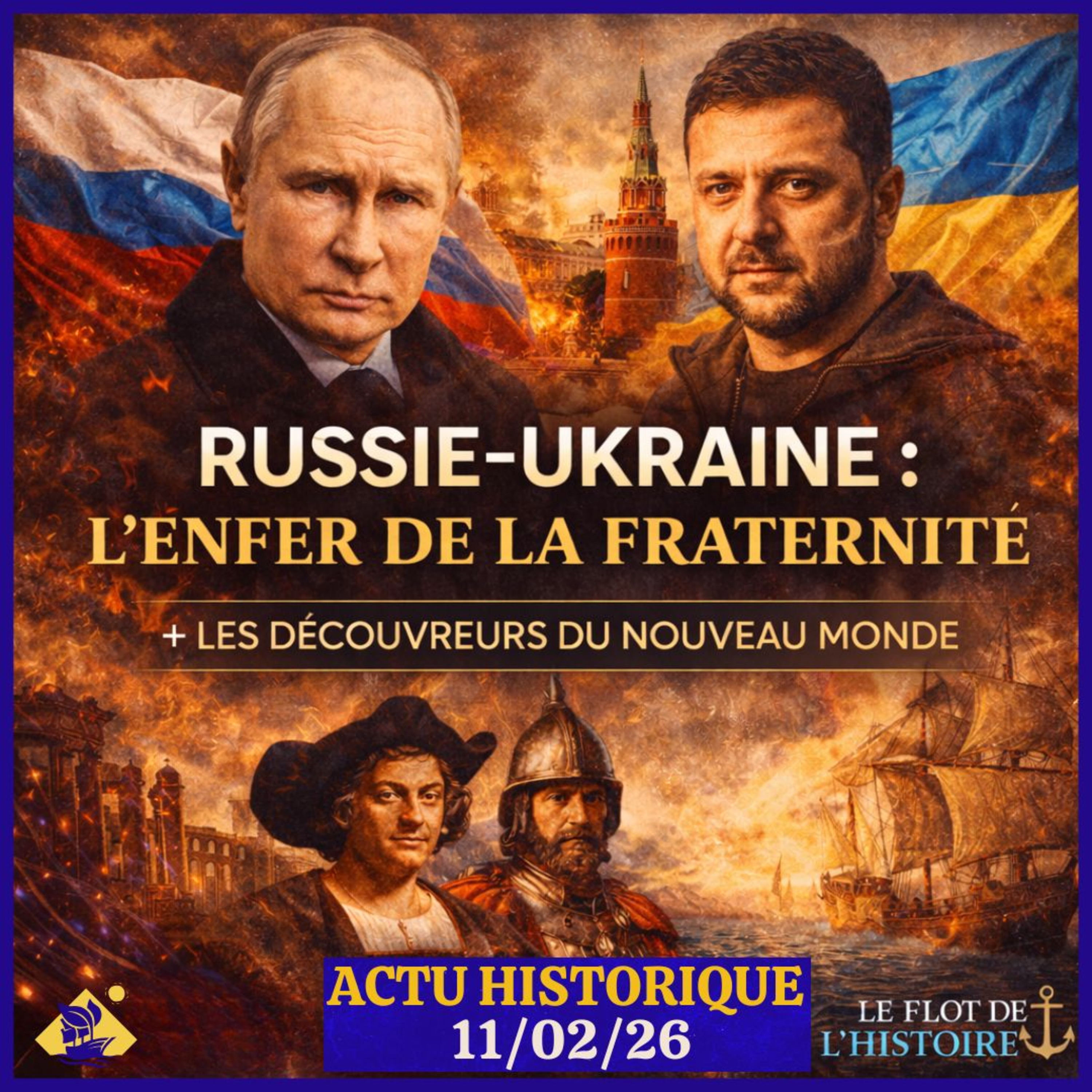Russie-Ukraine, l'enfer de la fraternité - Les découvreurs du Nouveau Monde - Live Actu 25/02/26 episode artwork