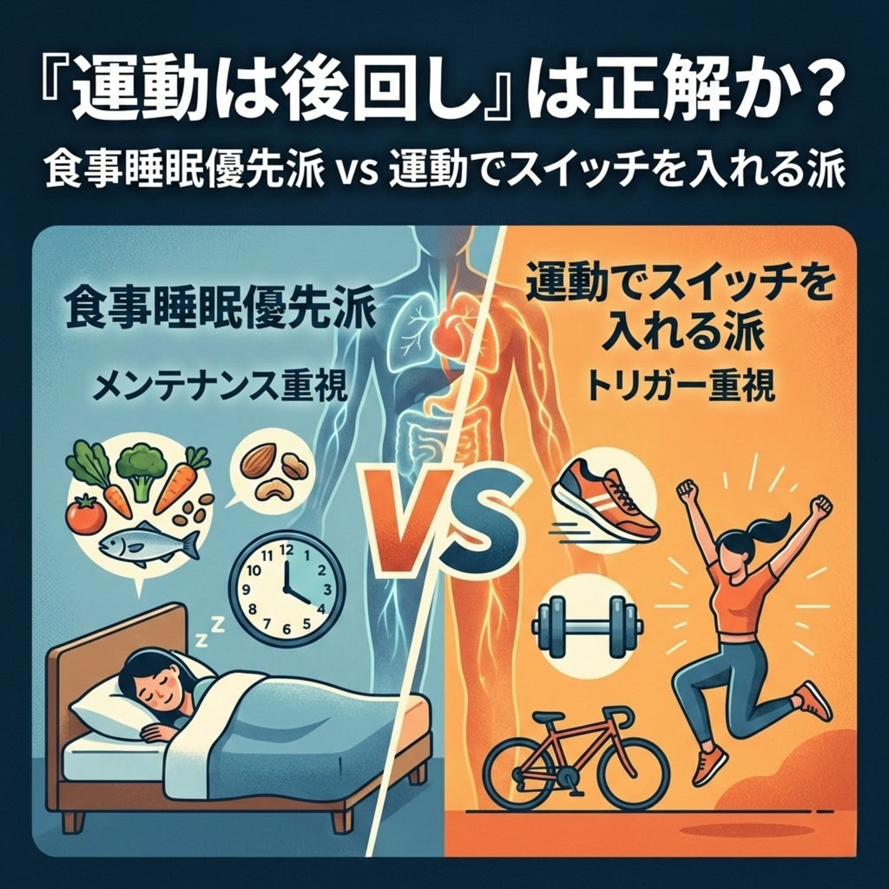 「運動は後回し」は正解か？食事睡眠優先派 vs 運動でスイッチを入れる派 episode artwork