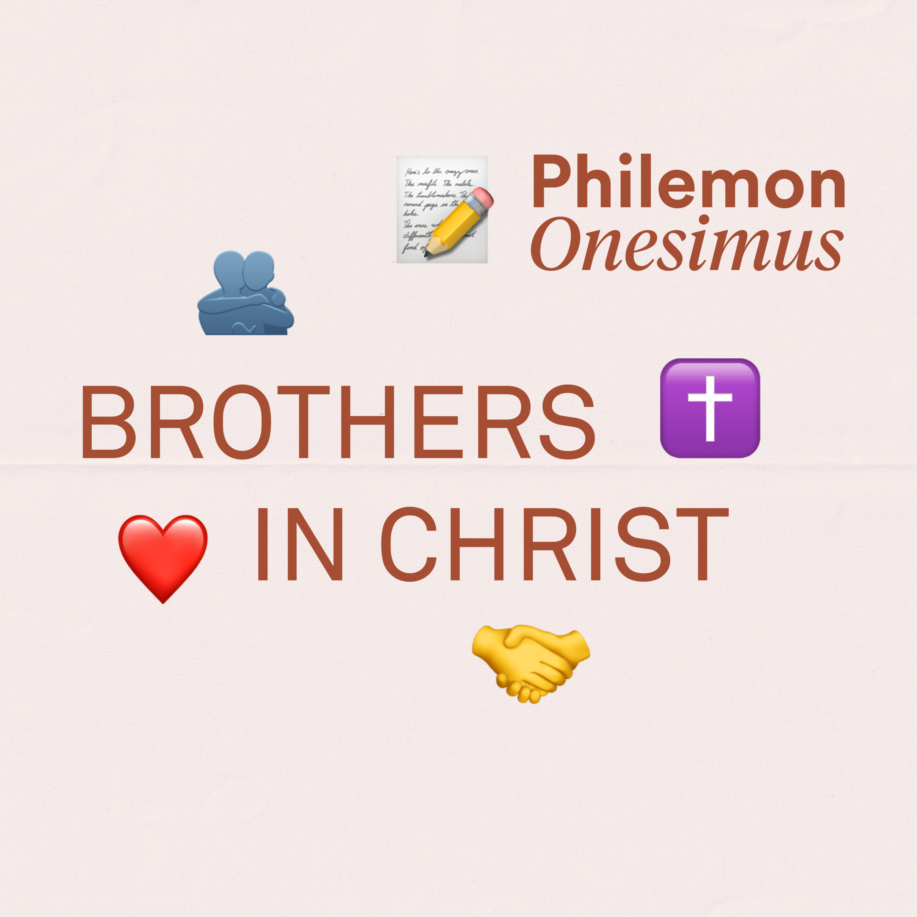 “Philemon and Onesimus: Brothers in Christ” episode artwork