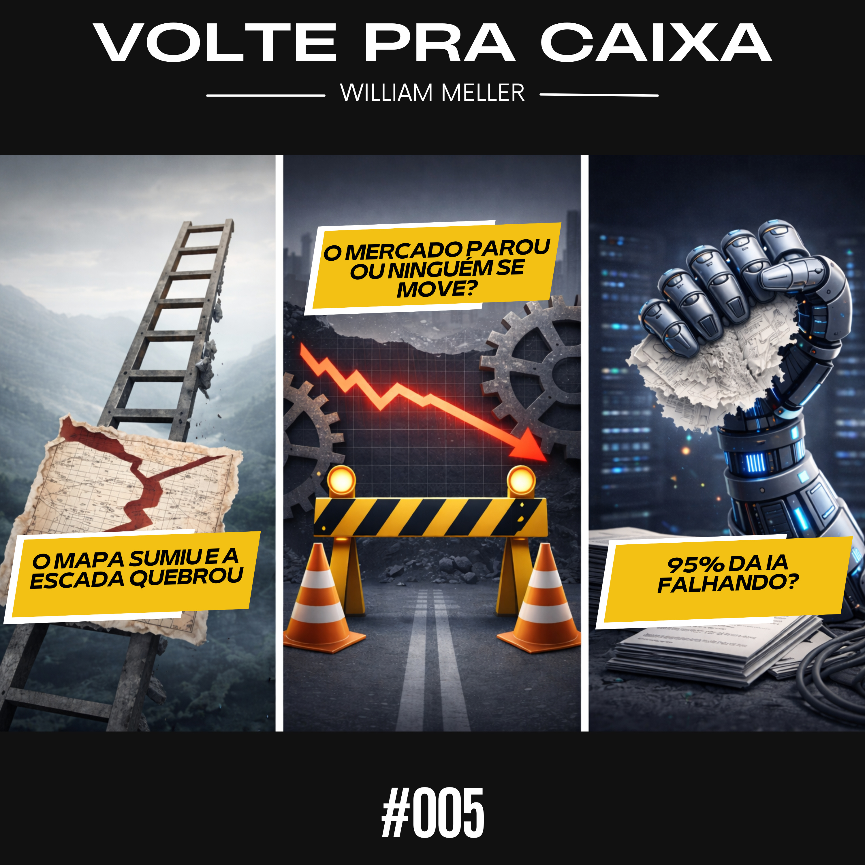 #005 - O Mapa Que Não Serve Mais, O Mercado Que Parou e a IA Que Não Funciona episode artwork