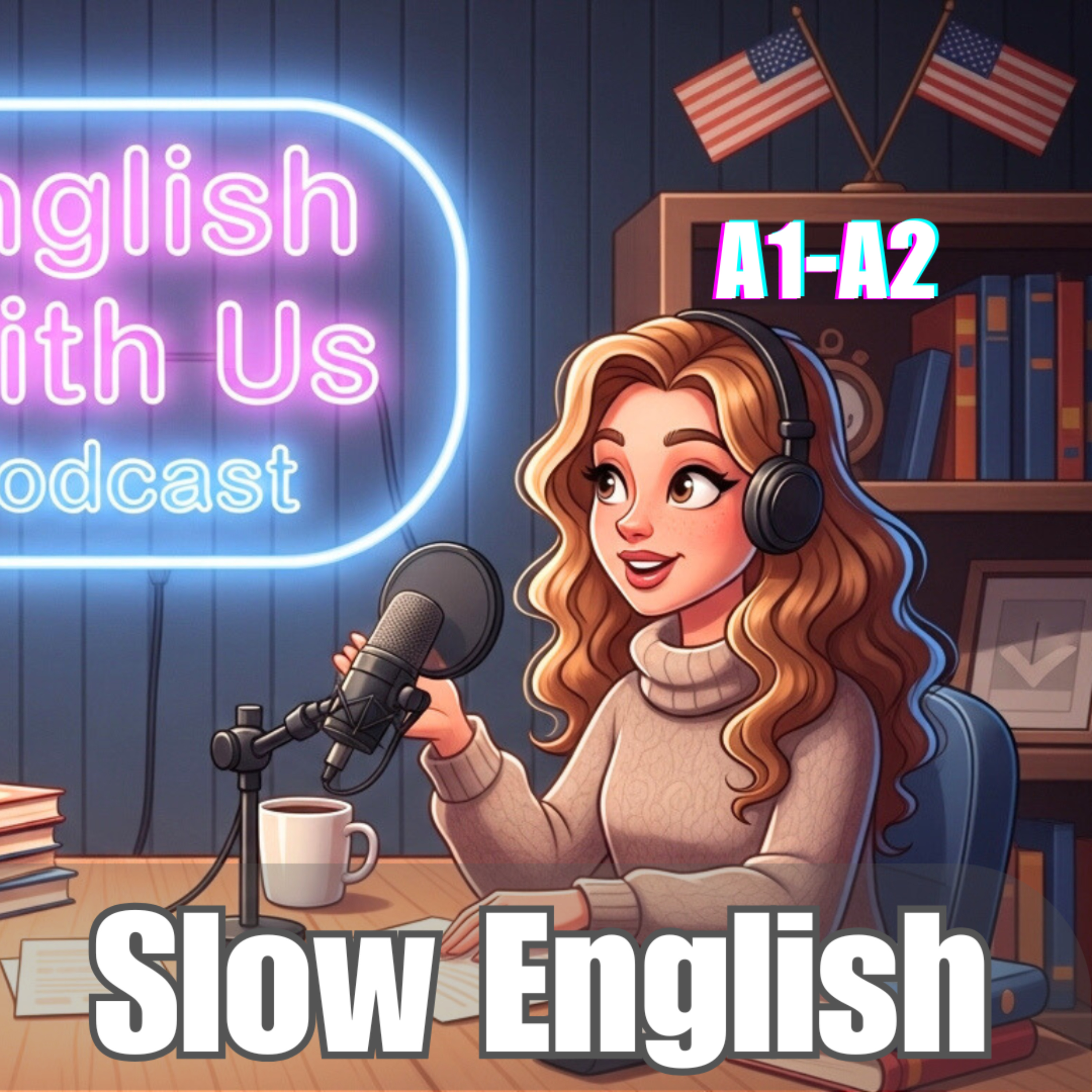 Weekend Plans 😎 | Slow English Podcast | Episode 1 | English With Us Podcast | With Subtitles episode artwork