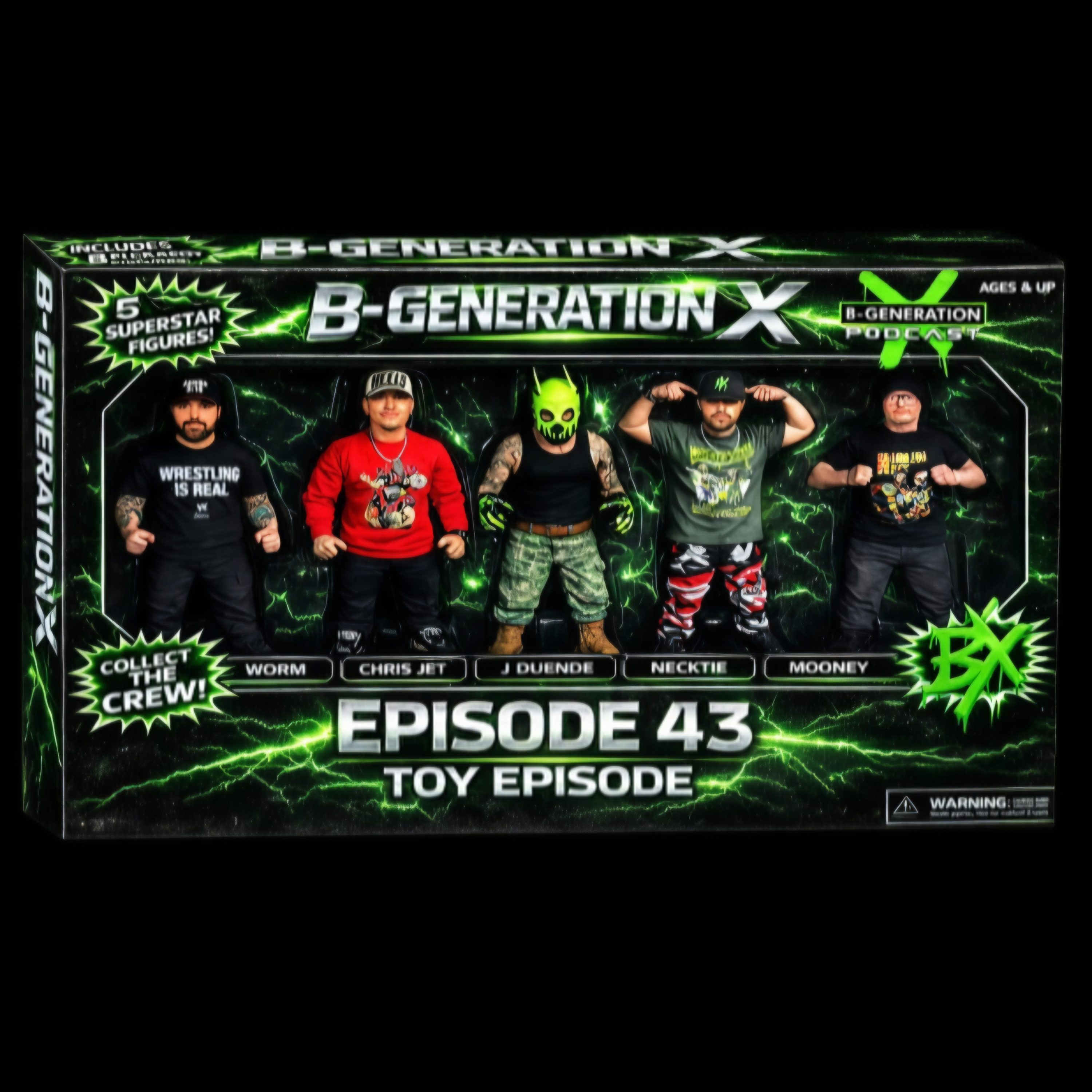B-Generation X | Ep. 043 | The Toy Episode, Wrestling Toys Then, Now & Forever episode artwork
