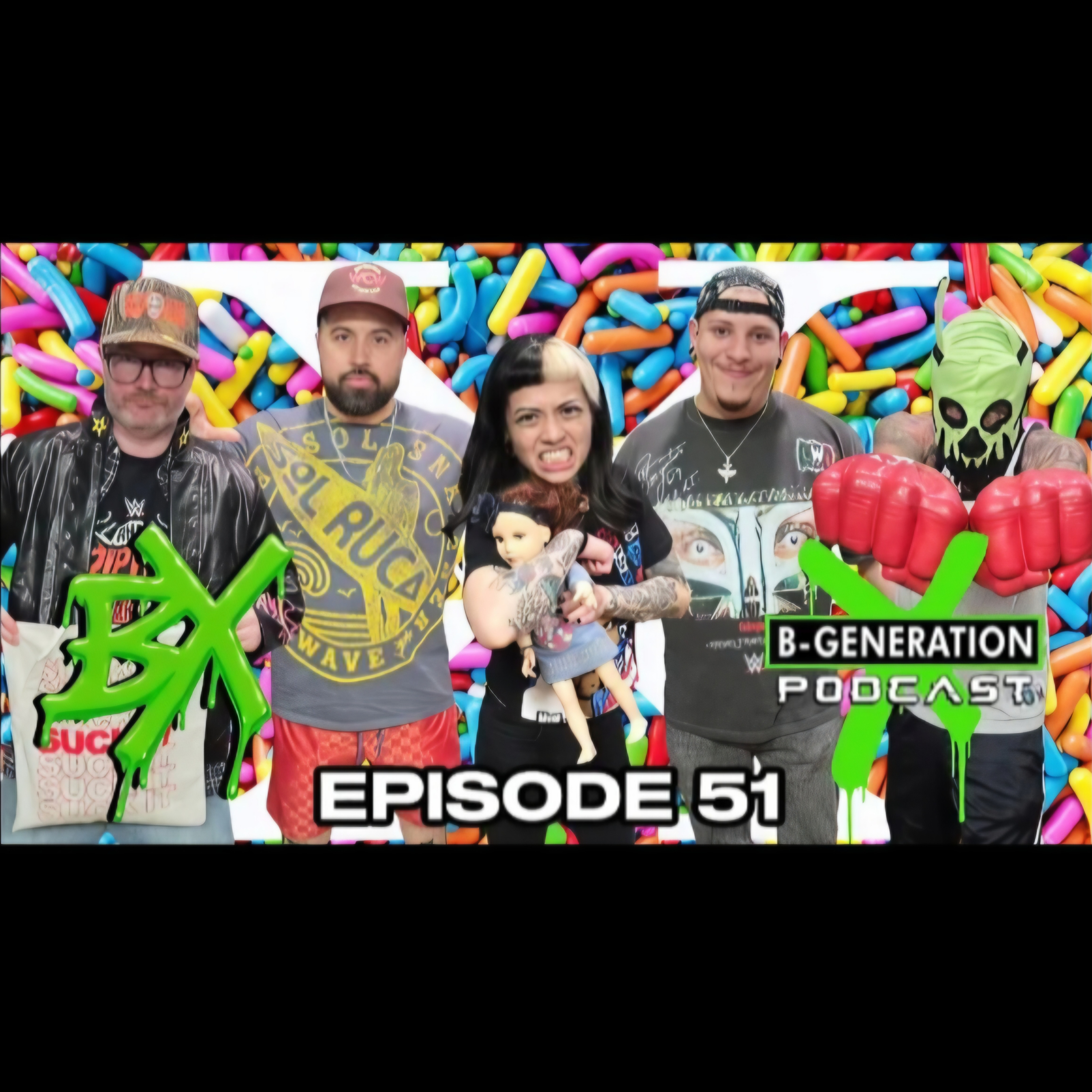 B-Generation X | Ep. 051 | Special Guest Marjdotjpg, is it Cake or is it Kayfabe?, NXT Live, + Raw episode artwork