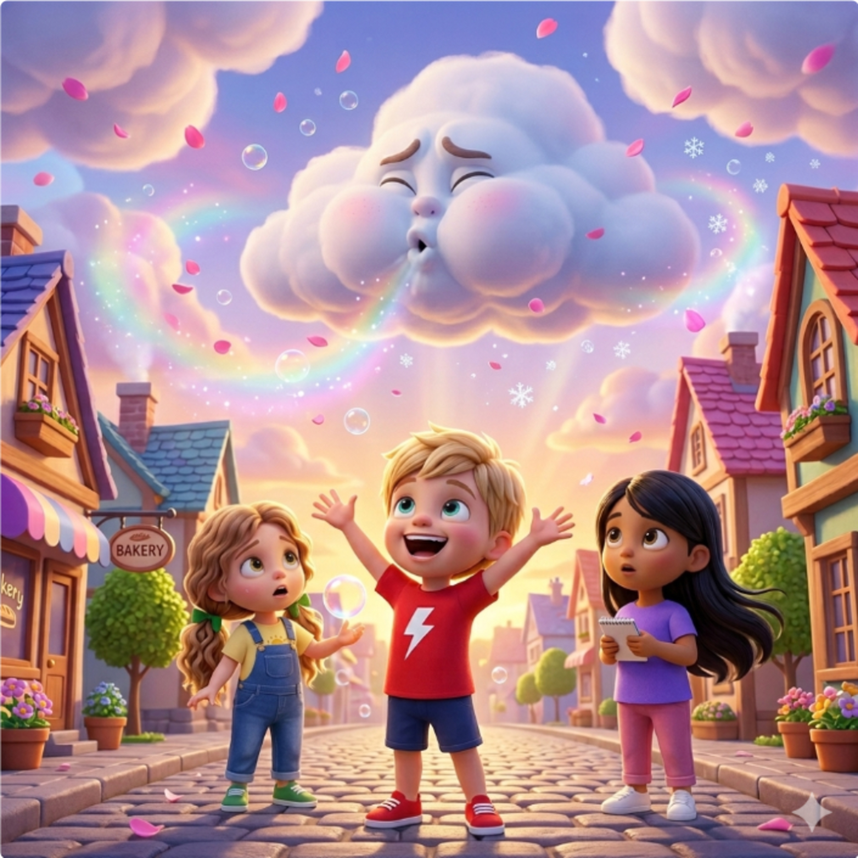 The Hiccup Clouds ☁️✨ | Calm kids bedtime story |Zippity Story episode artwork