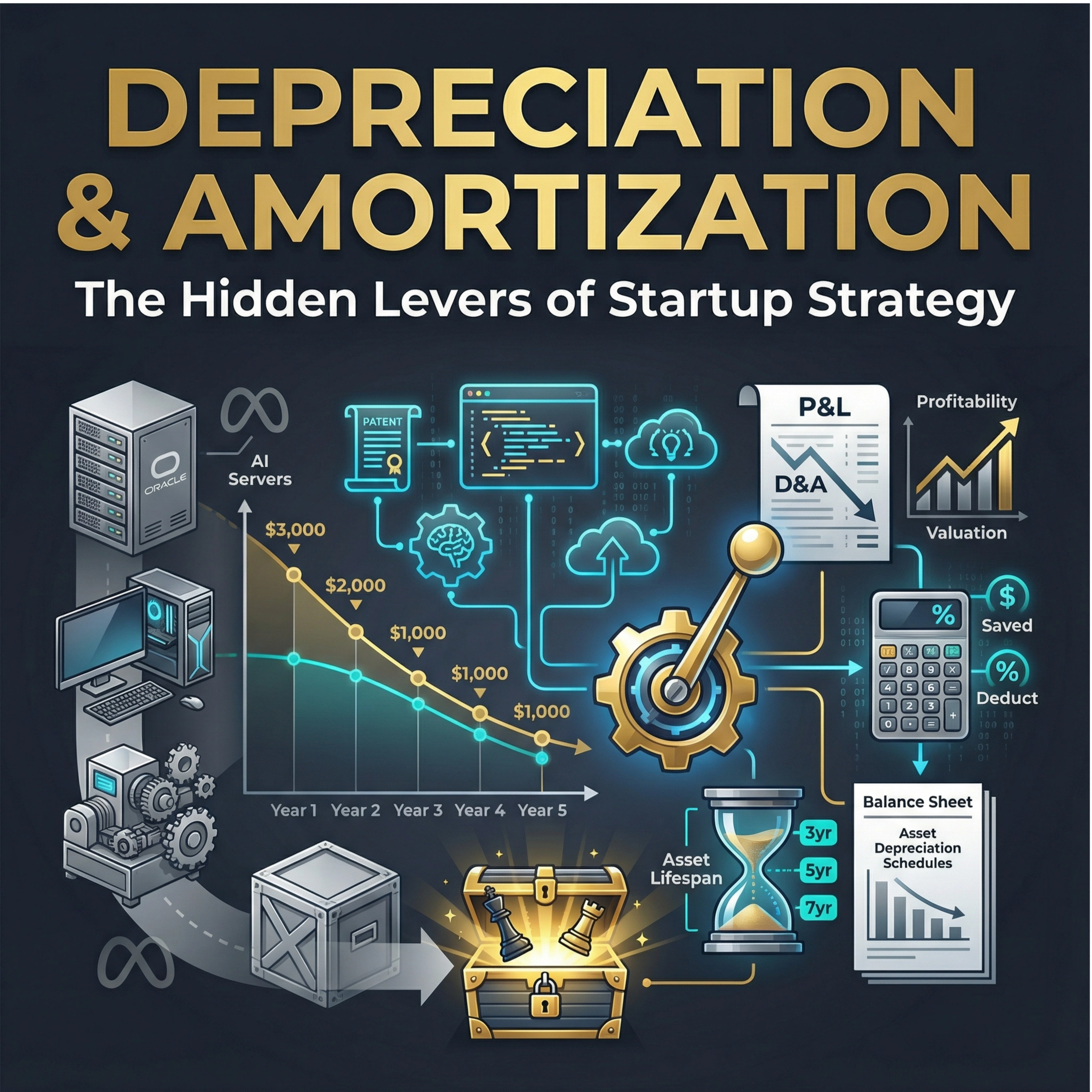 5. Depreciation & Amortization: The Hidden Levers of Startup Strategy - FinanceWalls Podcast episode cover art