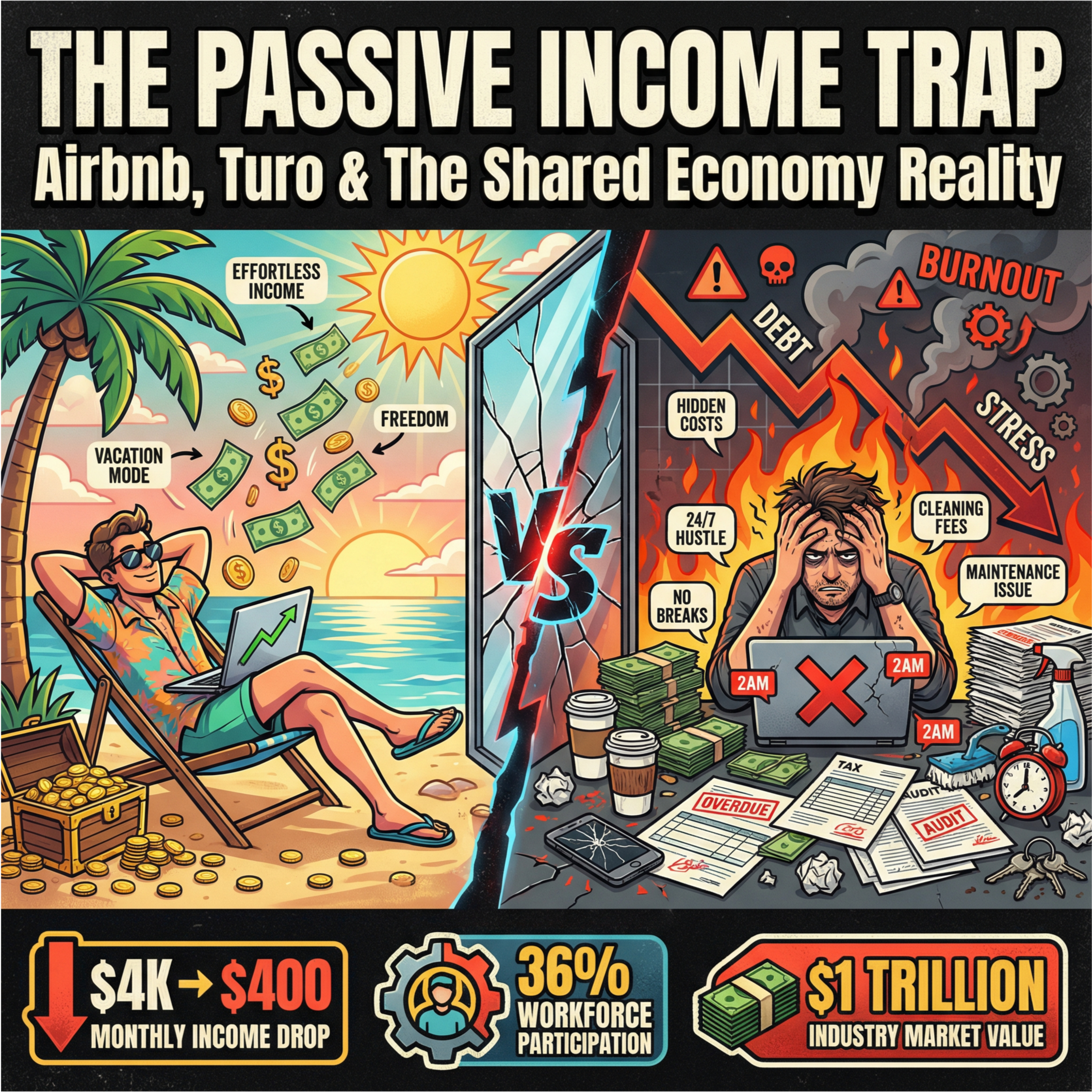 7. The Passive Income Trap: Why Your Airbnb Isn't a Money Printer - FinanceWalls Podcast episode cover art