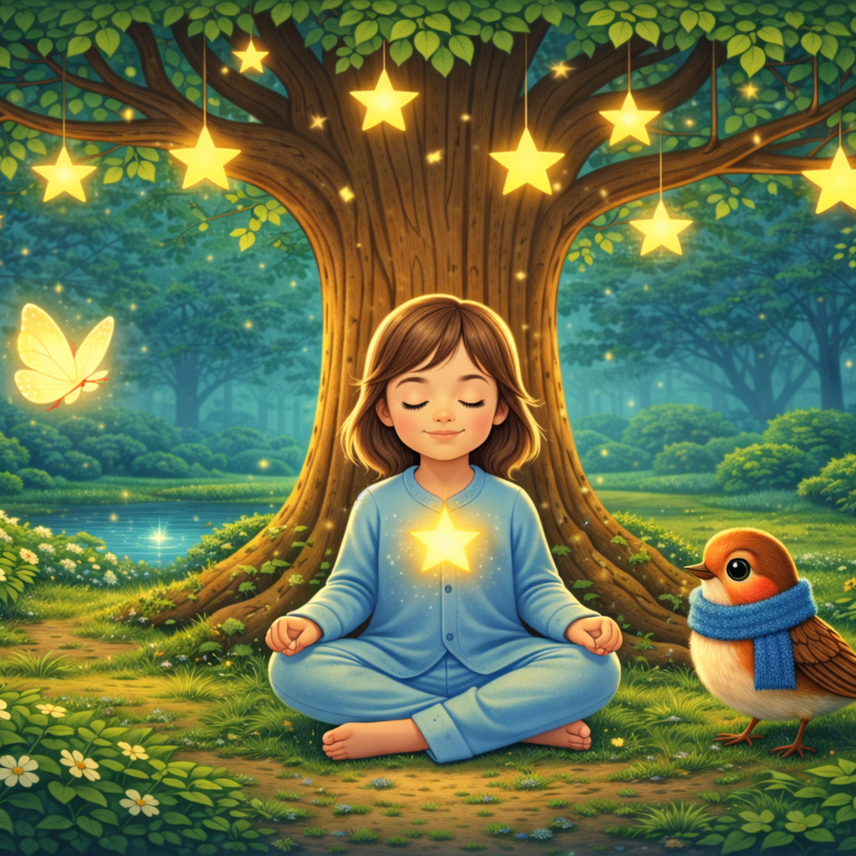 Kinder Meditation zum Einschlafen - Sternenbaum der Gefühle - Traumreise für Ruhe & Vertrauen episode artwork