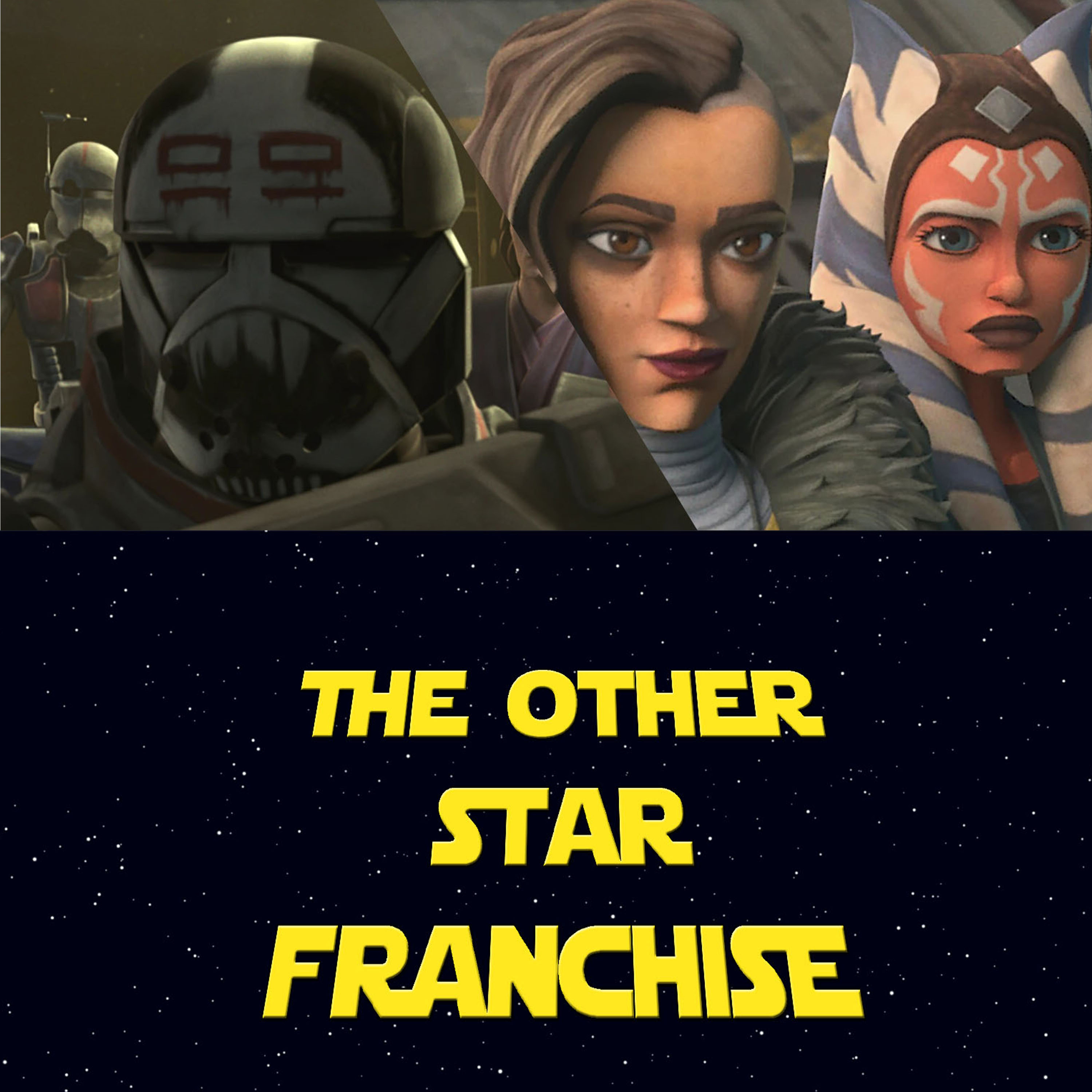 Ahsoka's Walkabout and the Bad Batch Introduction in THE CLONE WARS episode artwork