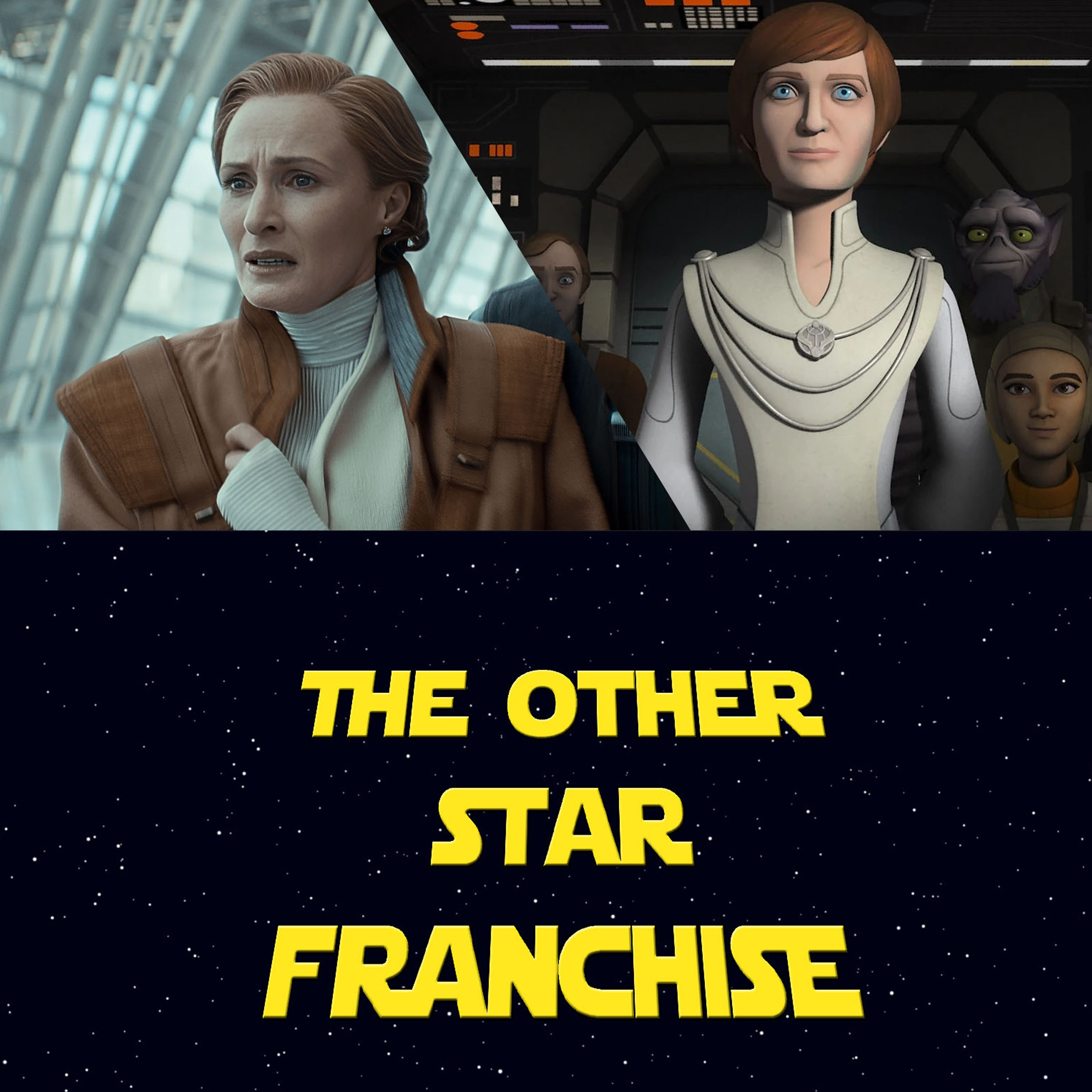 Mon Mothma's ANDOR/REBELS Crossover, Ghorman Massacre, Ben Kenobi vs Maul and More STAR WARS episode artwork