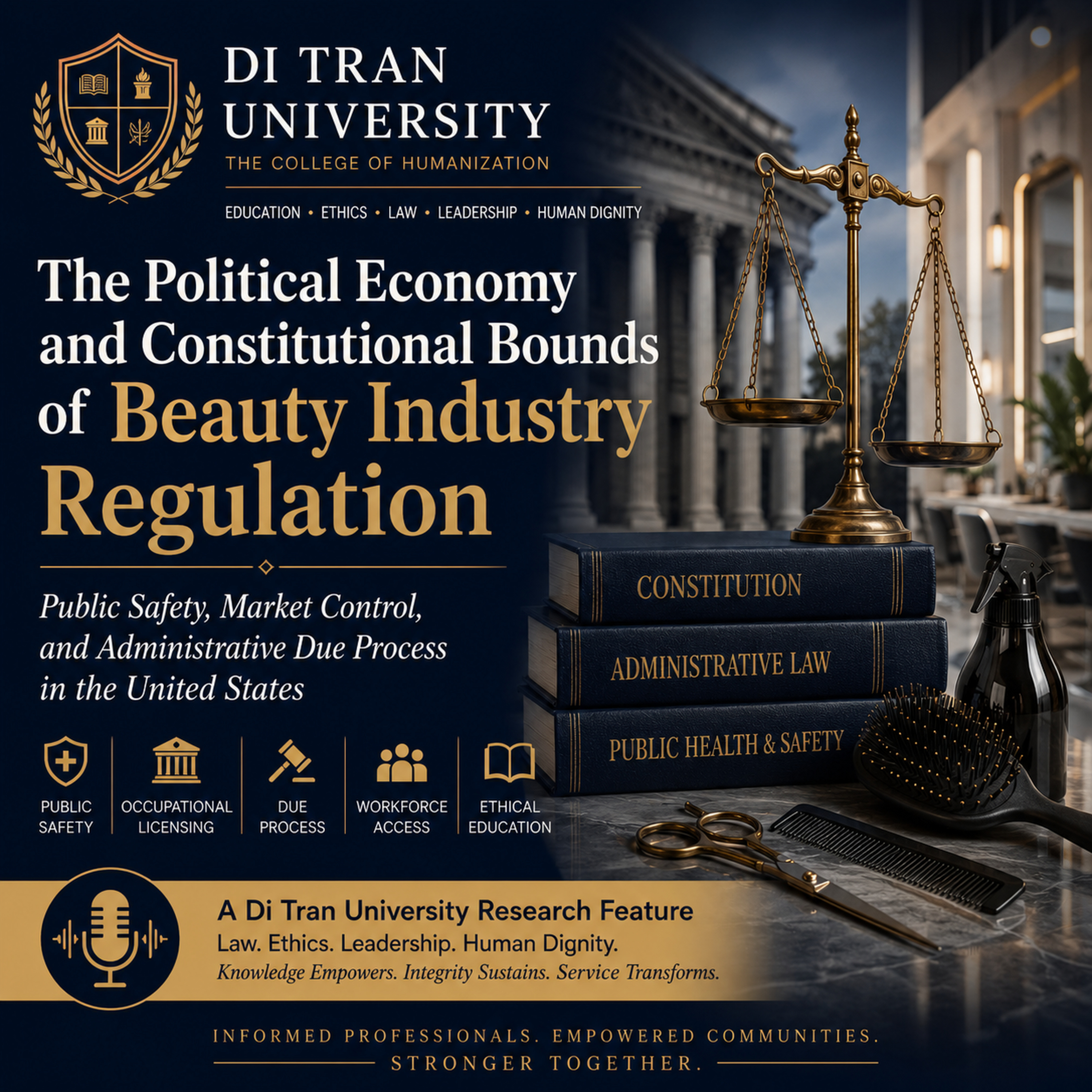 The Political Economy and Constitutional Bounds of Beauty Industry Regulation | Public Safety, Due Process & Ethical Beauty Education episode artwork