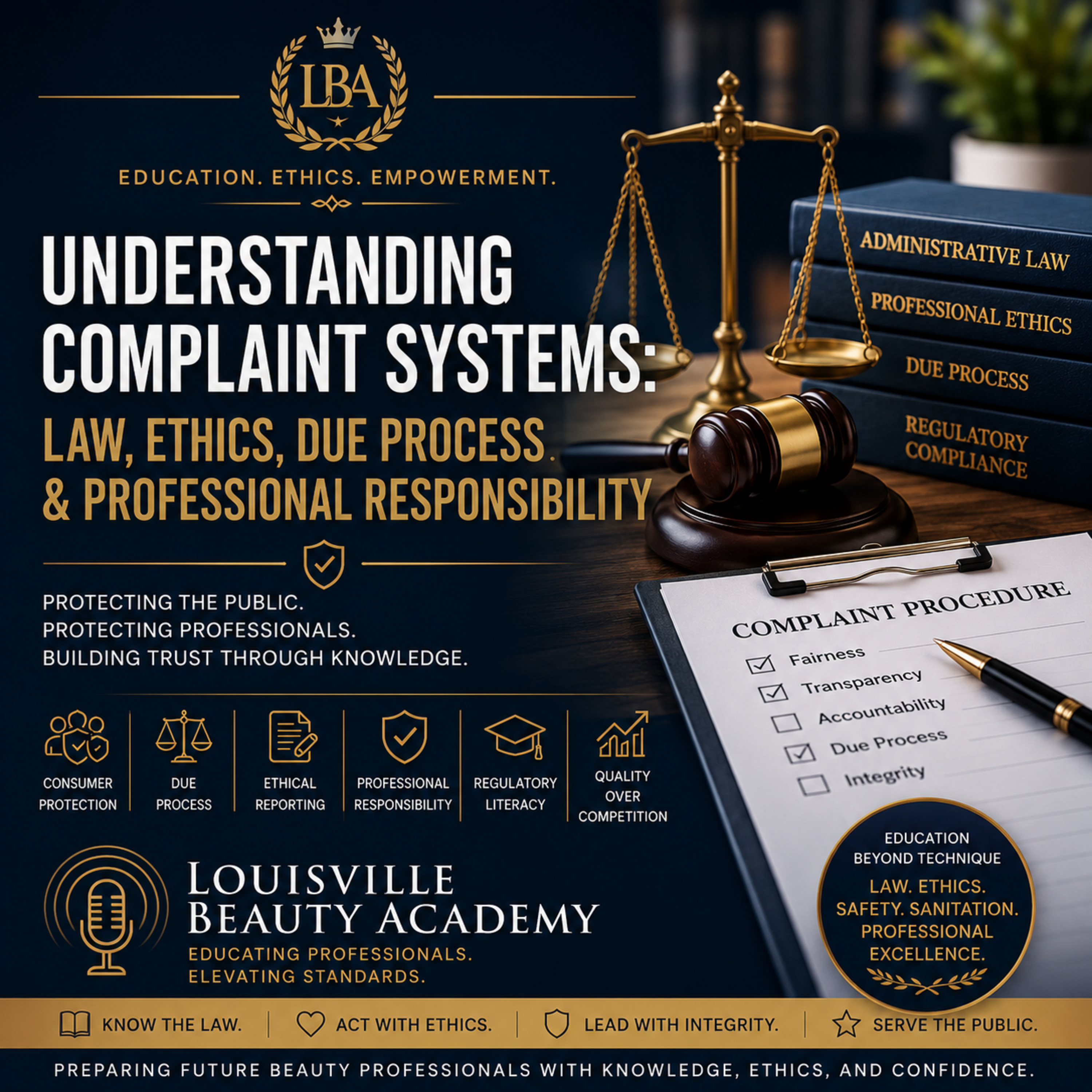 Understanding Complaint Systems: Law, Ethics, Due Process & Professional Responsibility | Protecting the Public and Professionals episode artwork