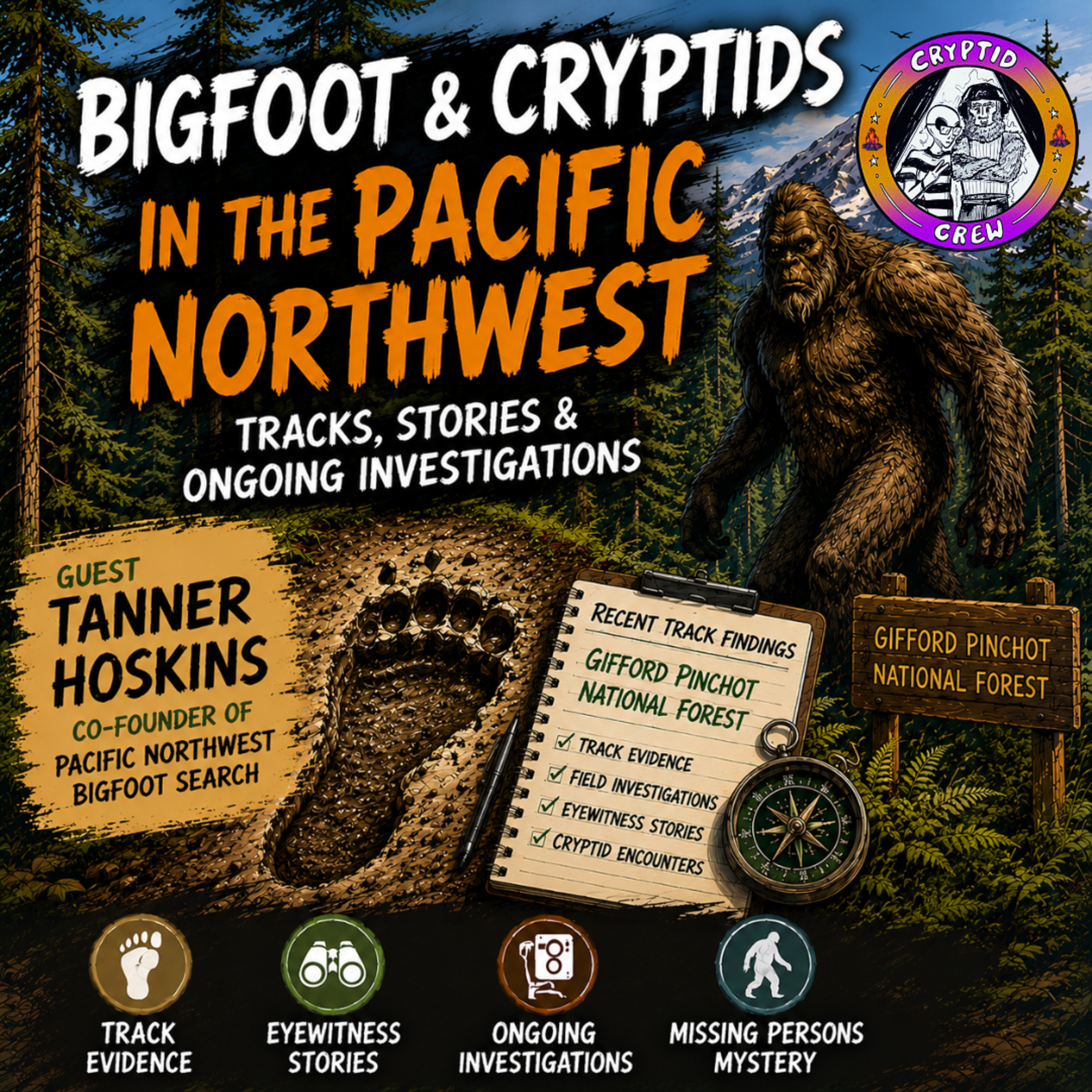 Bigfoot In The Pacific Northwest | Tracks, Evidence & Missing Persons episode artwork