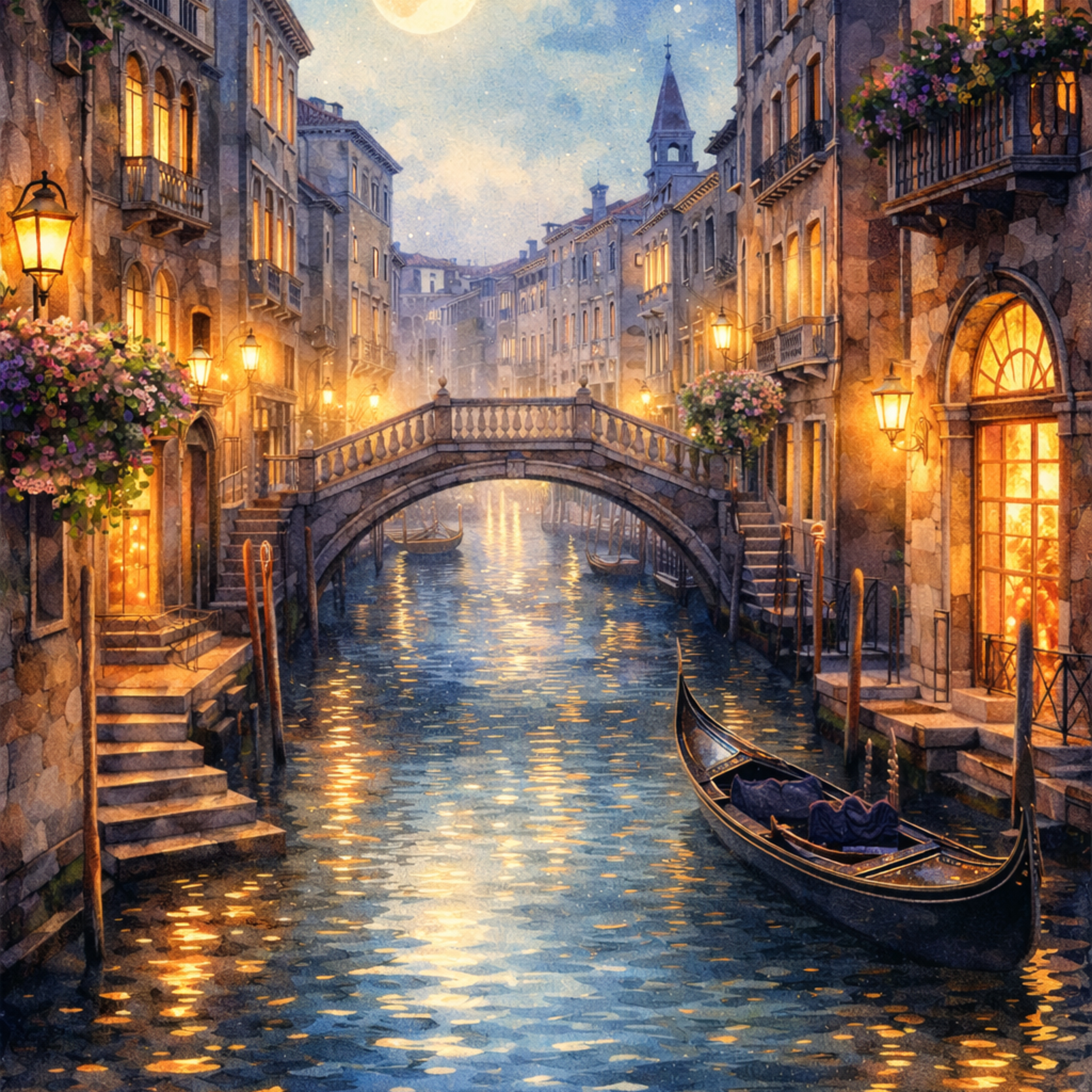 A Quiet Night Walk Through Venice | Relaxing Sleep Story for Deep Rest | Calming Music  episode artwork