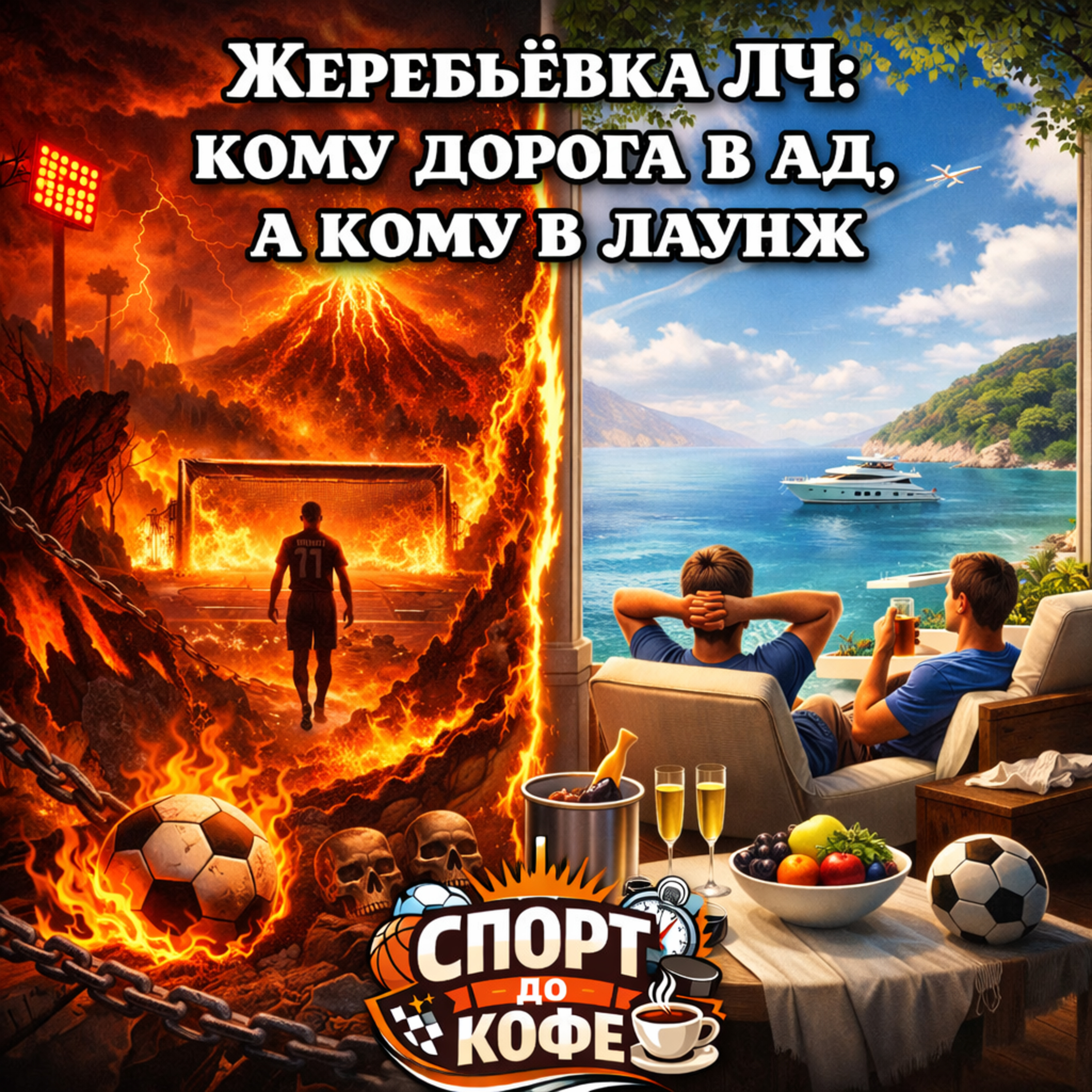 Жеребьёвка ЛЧ: кому дорога в ад, а кому в лаунж episode artwork