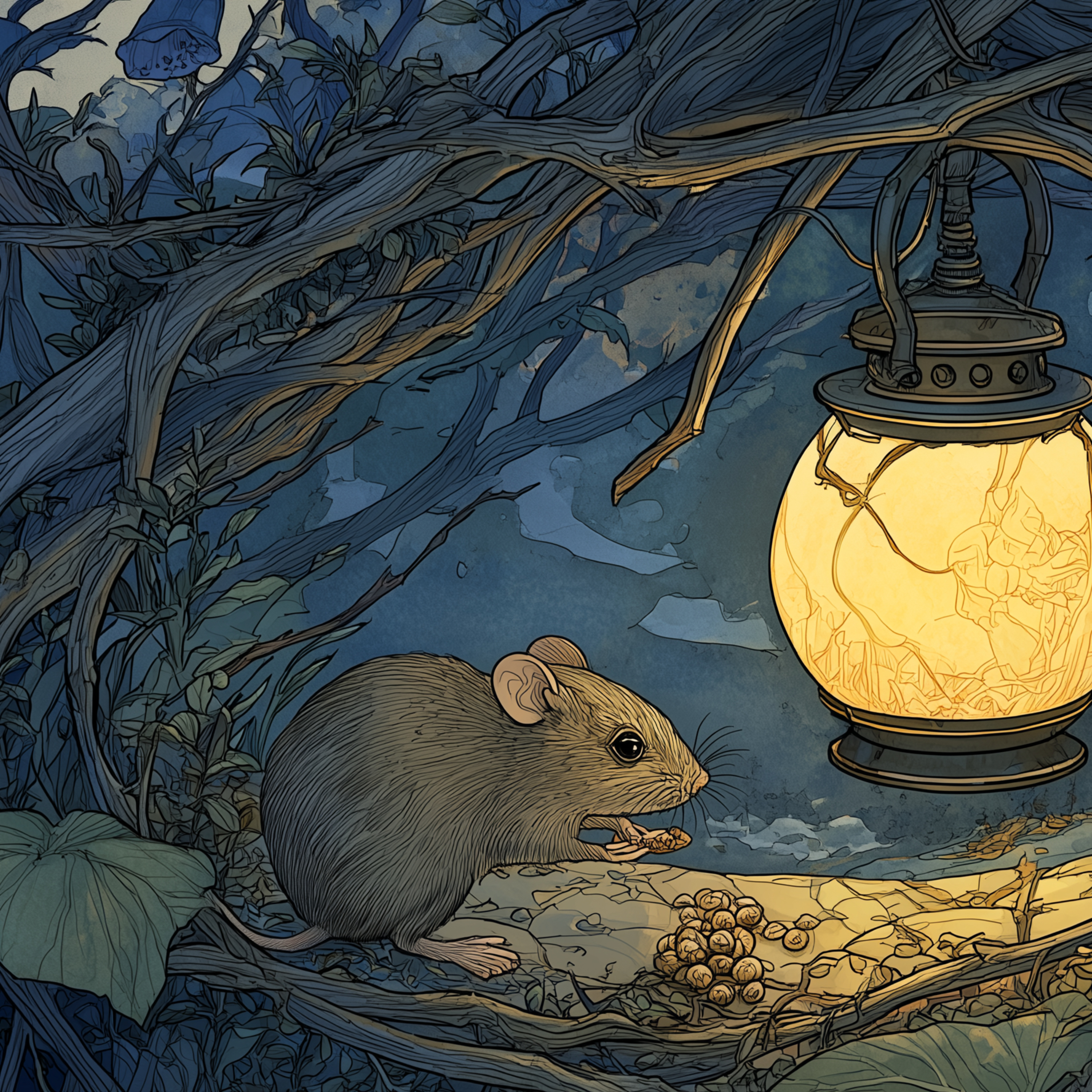 30 minute sleep story: The lantern in the hedge episode artwork