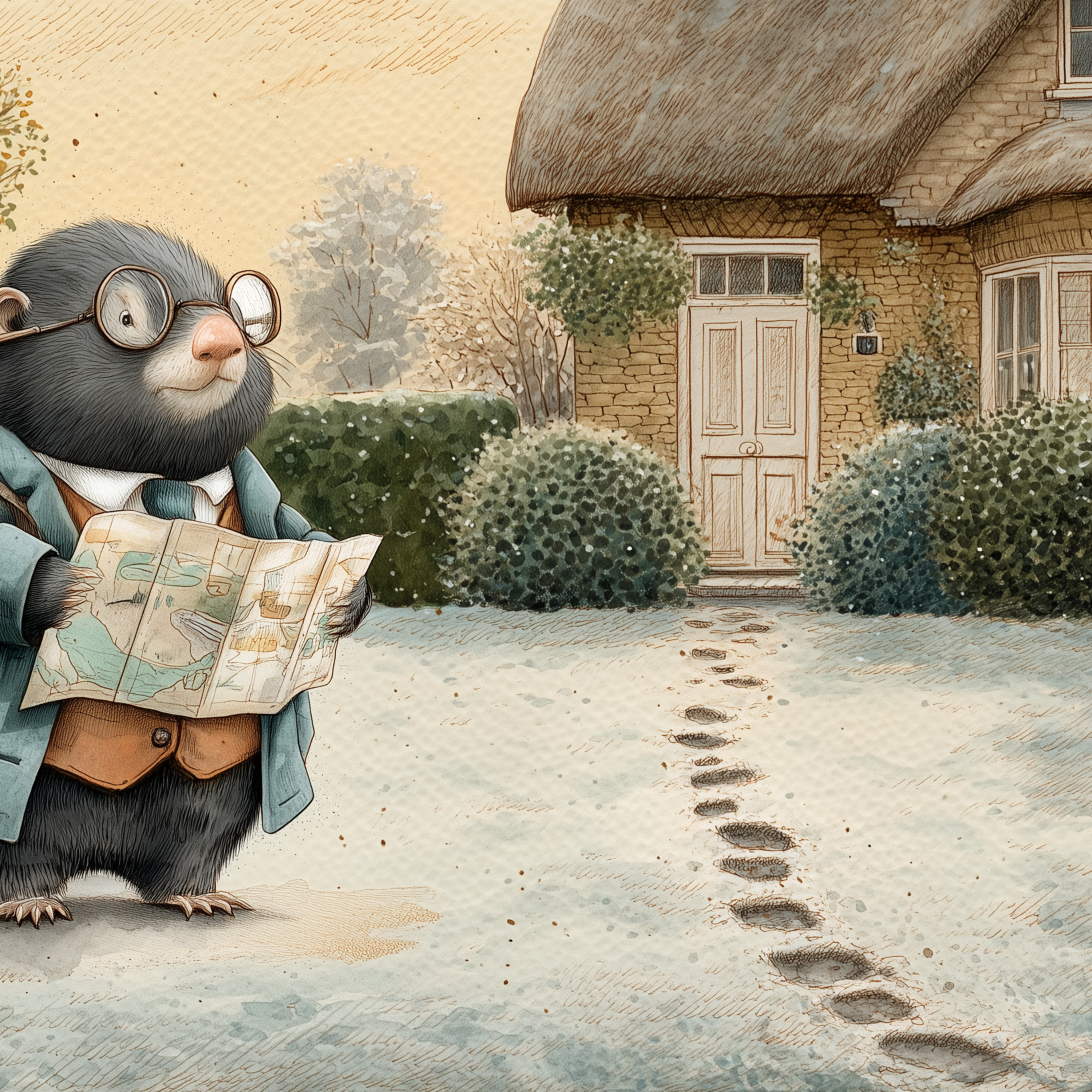 Relax with a calming story: Footprints in the frost episode artwork