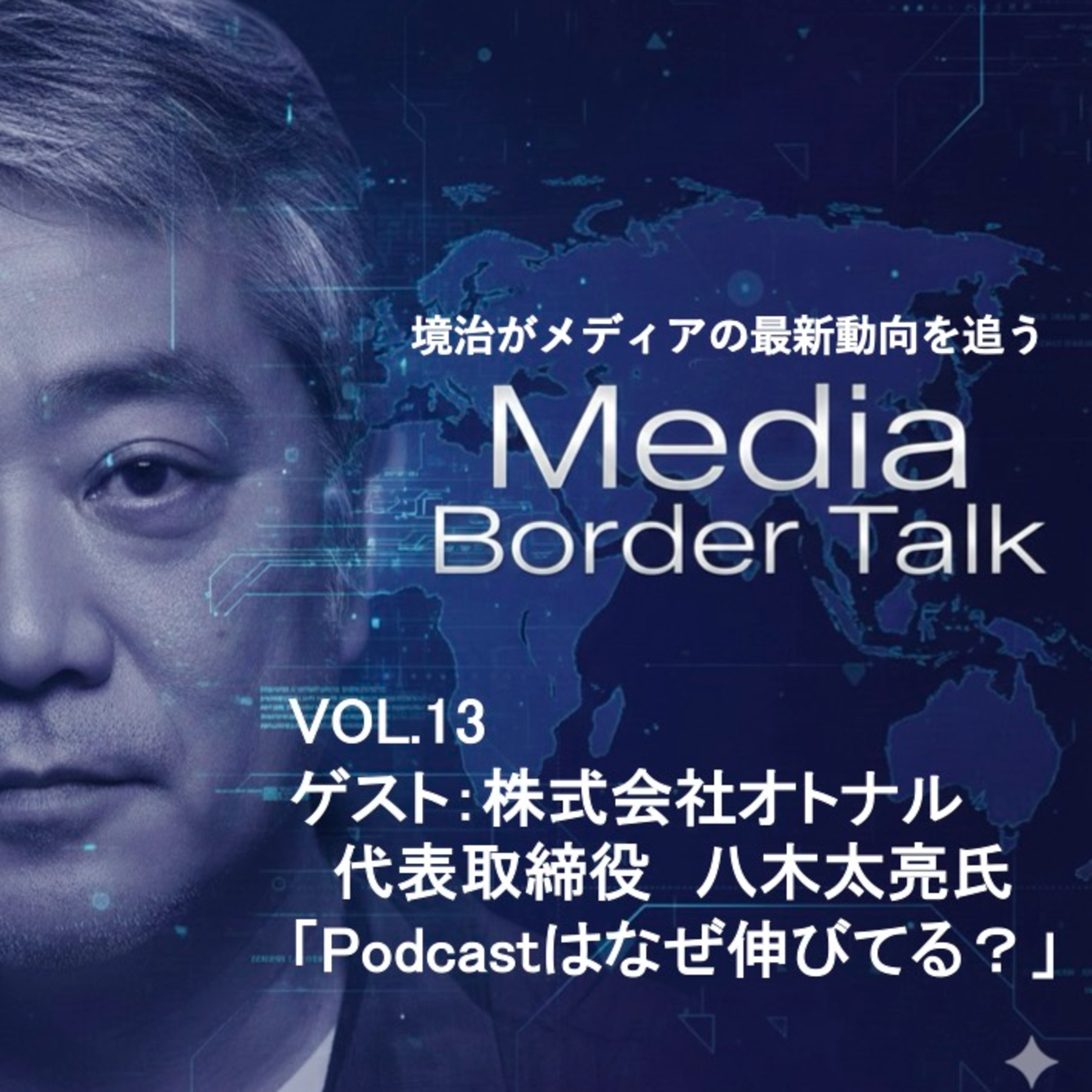 #13 ゲスト：株式会社オトナル八木太亮氏「SNSはもう地獄、だからPodcastは伸びる？！」 episode artwork