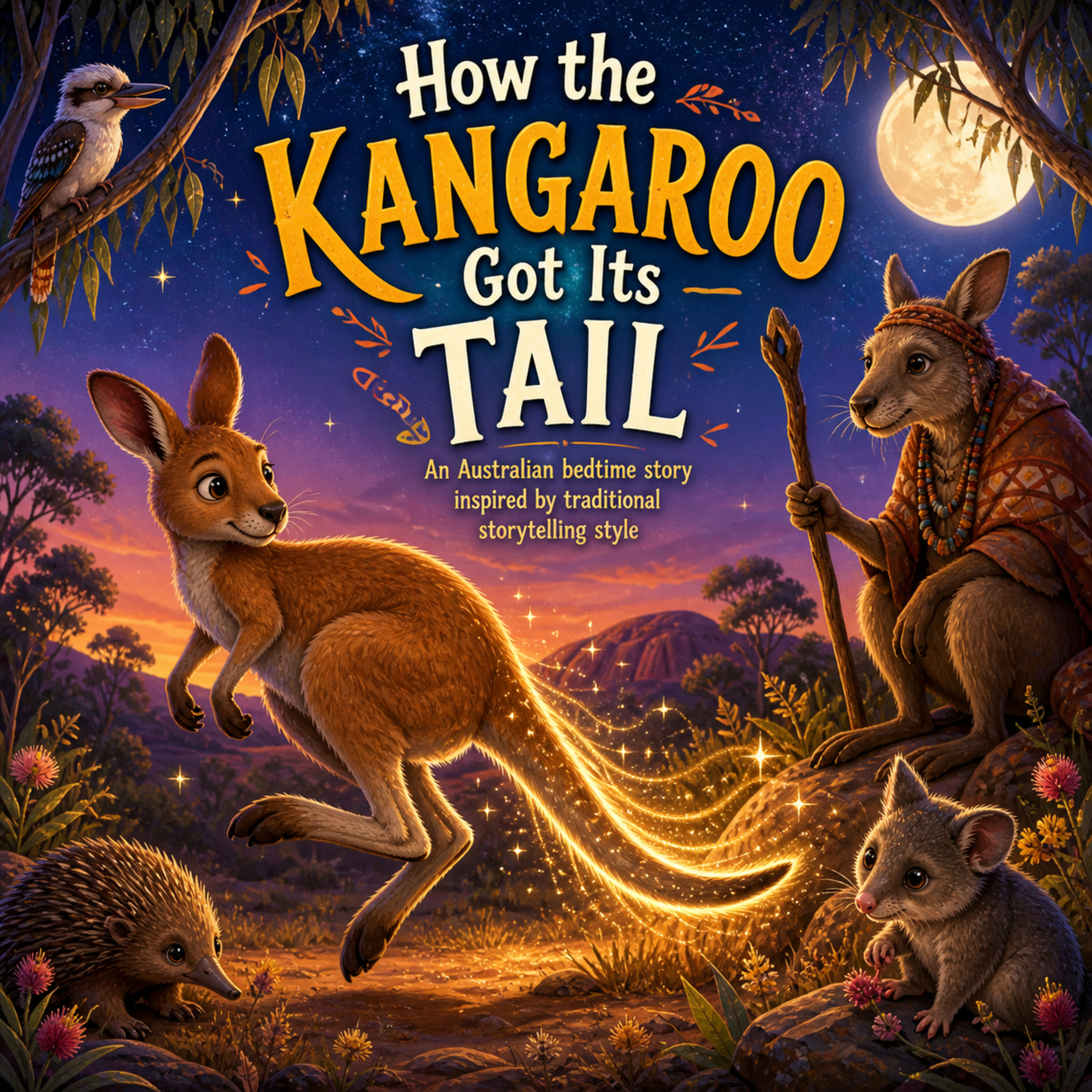 How the Kangaroo Got Its Tail - An Australian bedtime story inspired by traditional storytelling style episode artwork