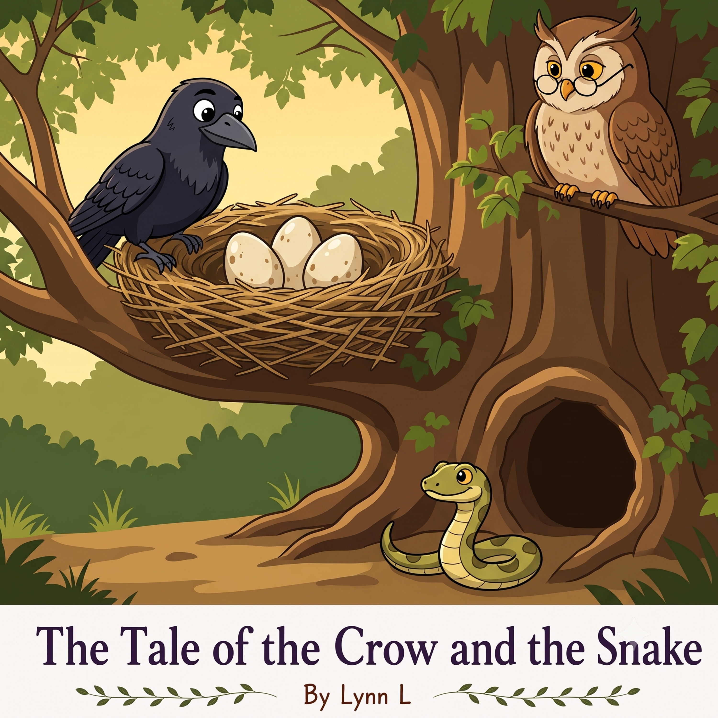 The Tale of the Crow and the Snake (Panchatantra tale) episode artwork