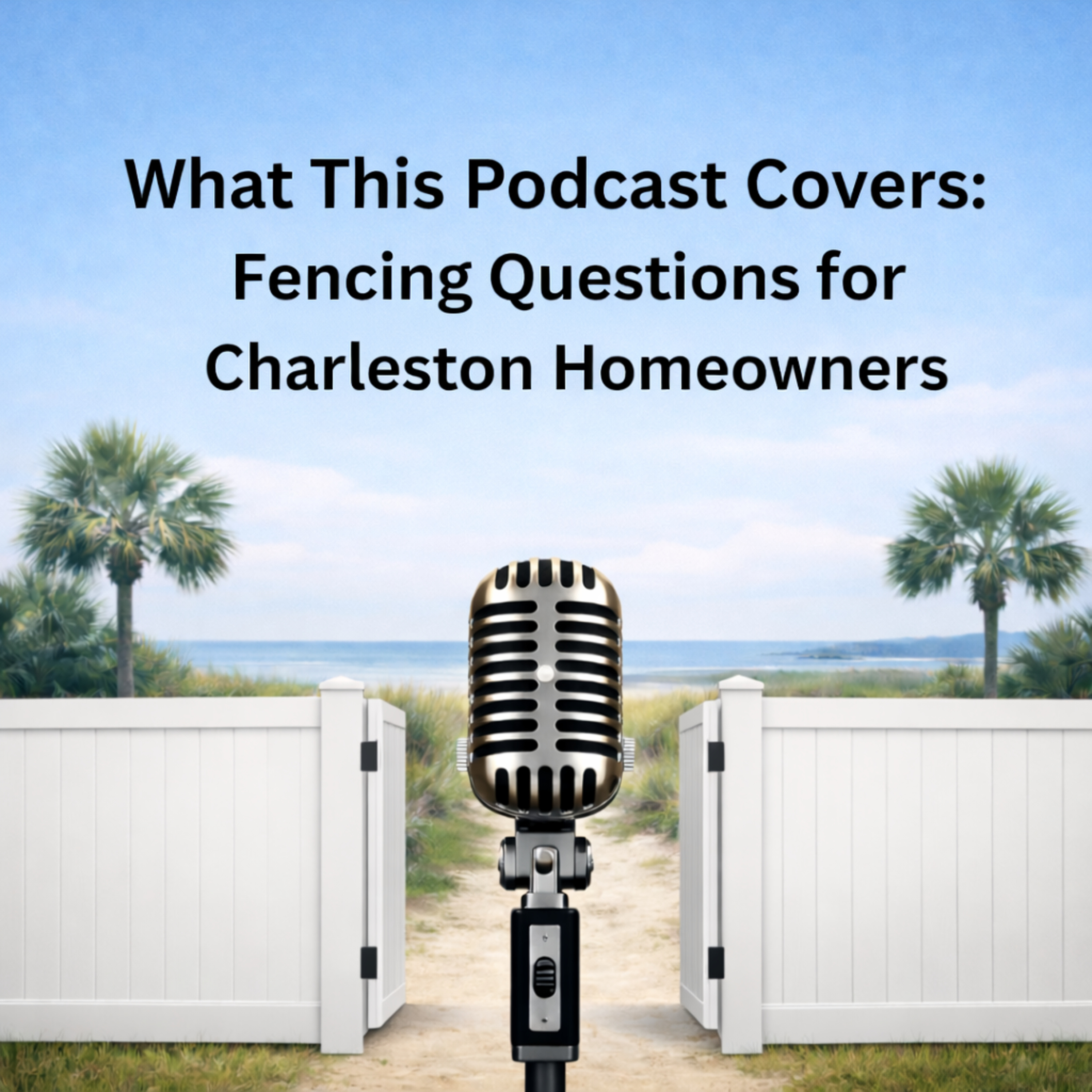 What This Podcast Covers: Fencing Questions for Charleston Homeowners episode artwork