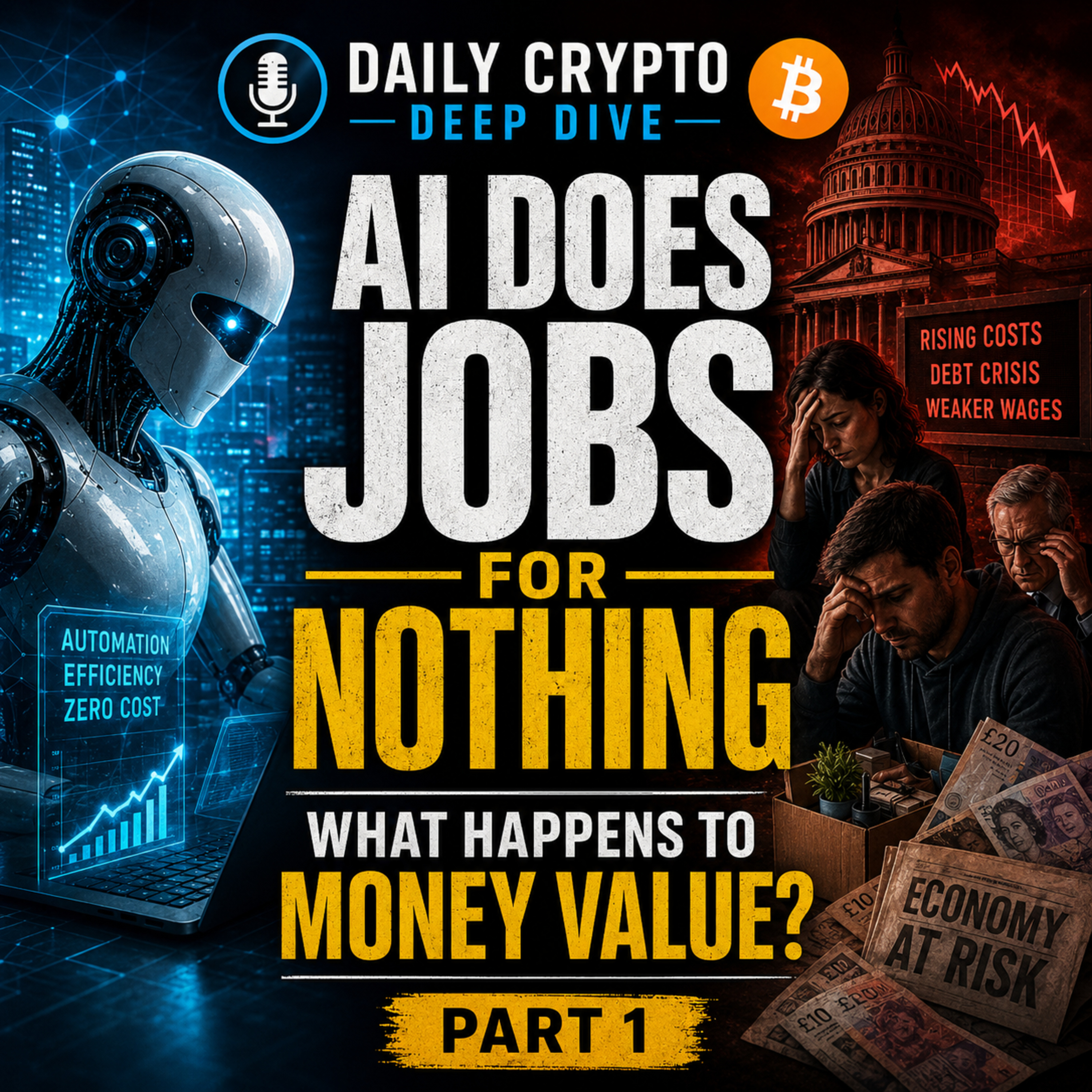 Daily Crypto Deep Dive: AI Does Jobs For Free — What Happens To Money Value? Part 1