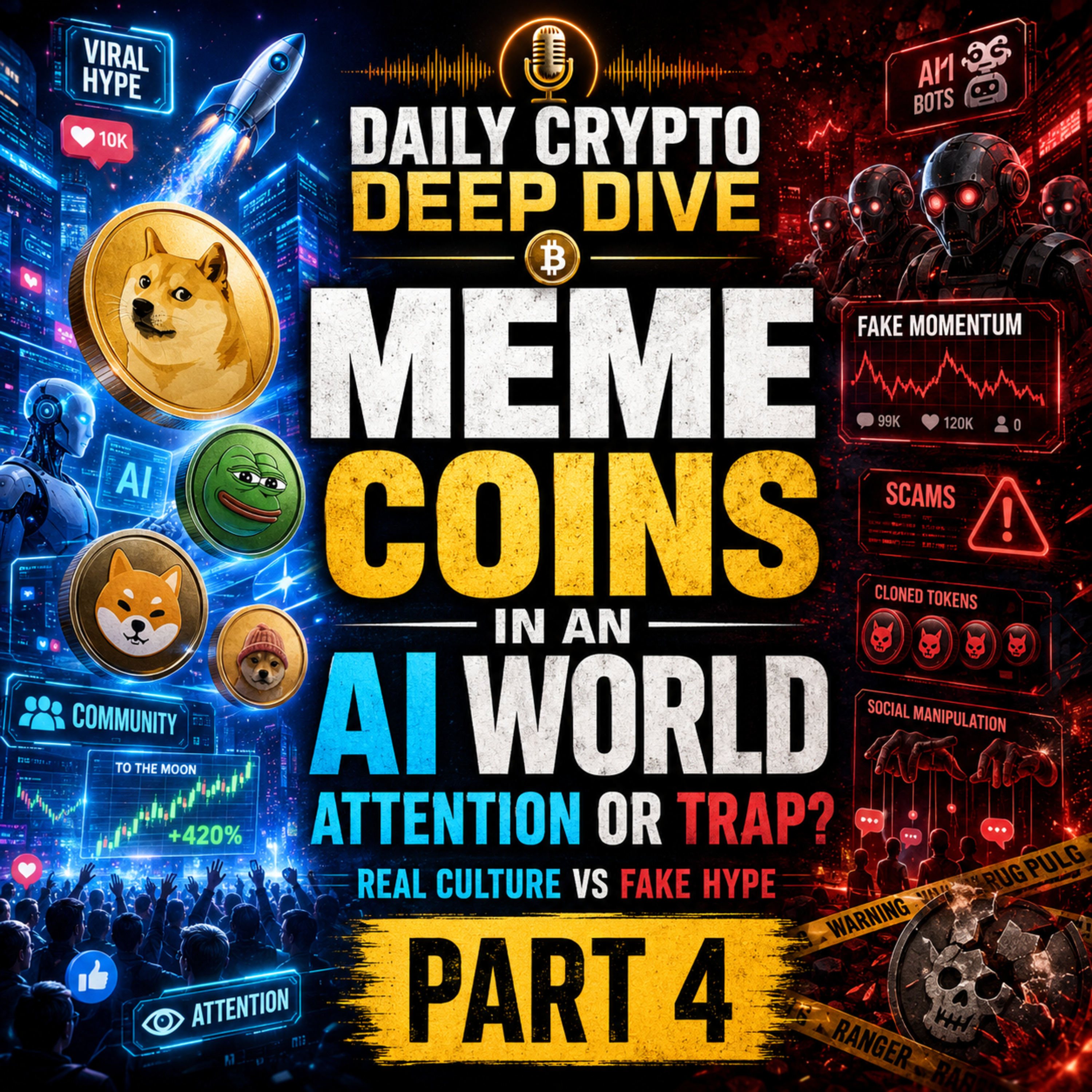 Daily Crypto Deep Dive: Meme Coins In An AI World — Attention Or Trap? | Part 4