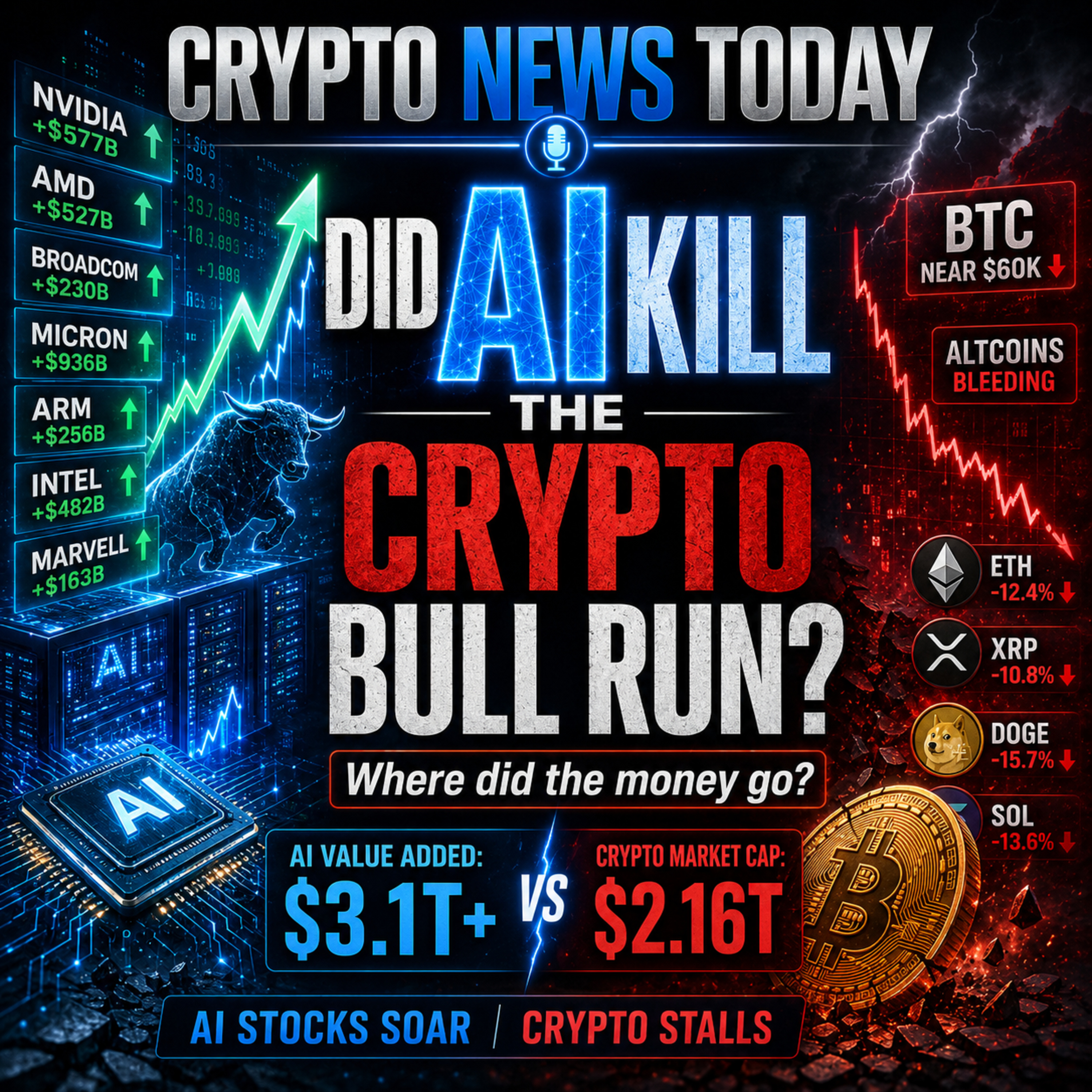 Did AI Kill the Crypto Bull Run? Where the Money Really Went