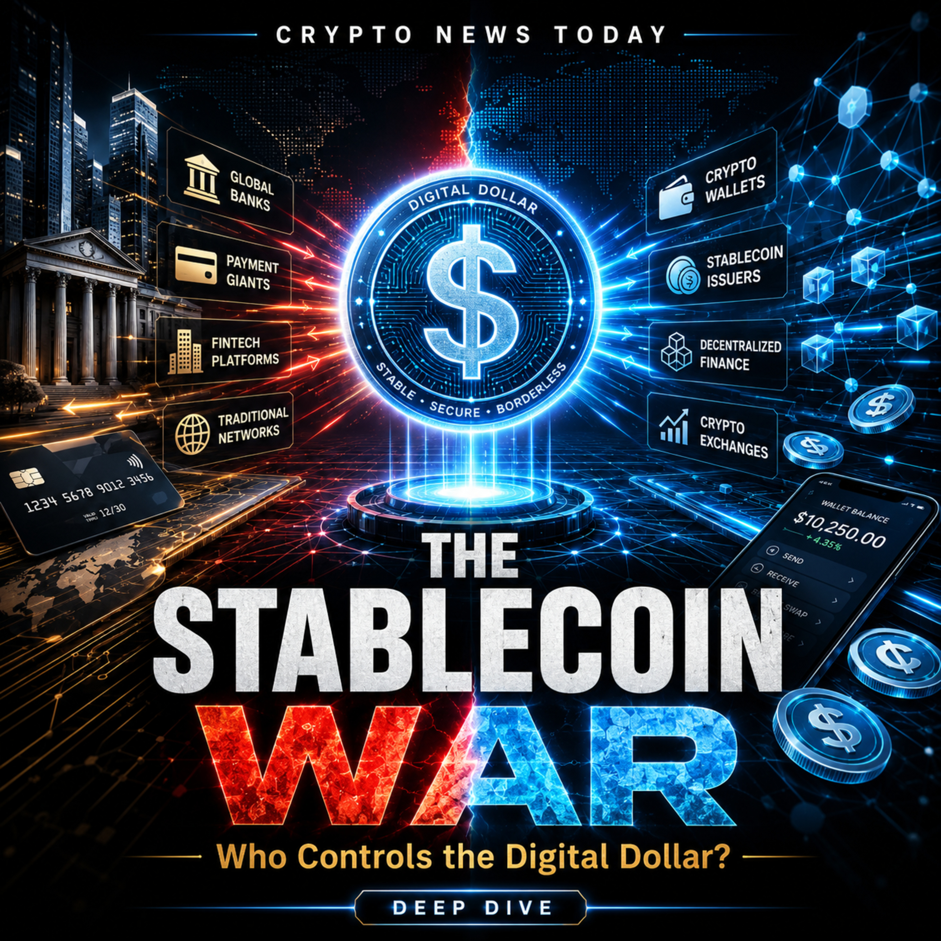 Daily Crypto Deep Dive: The Stablecoin War — Who Controls The Digital Dollar?