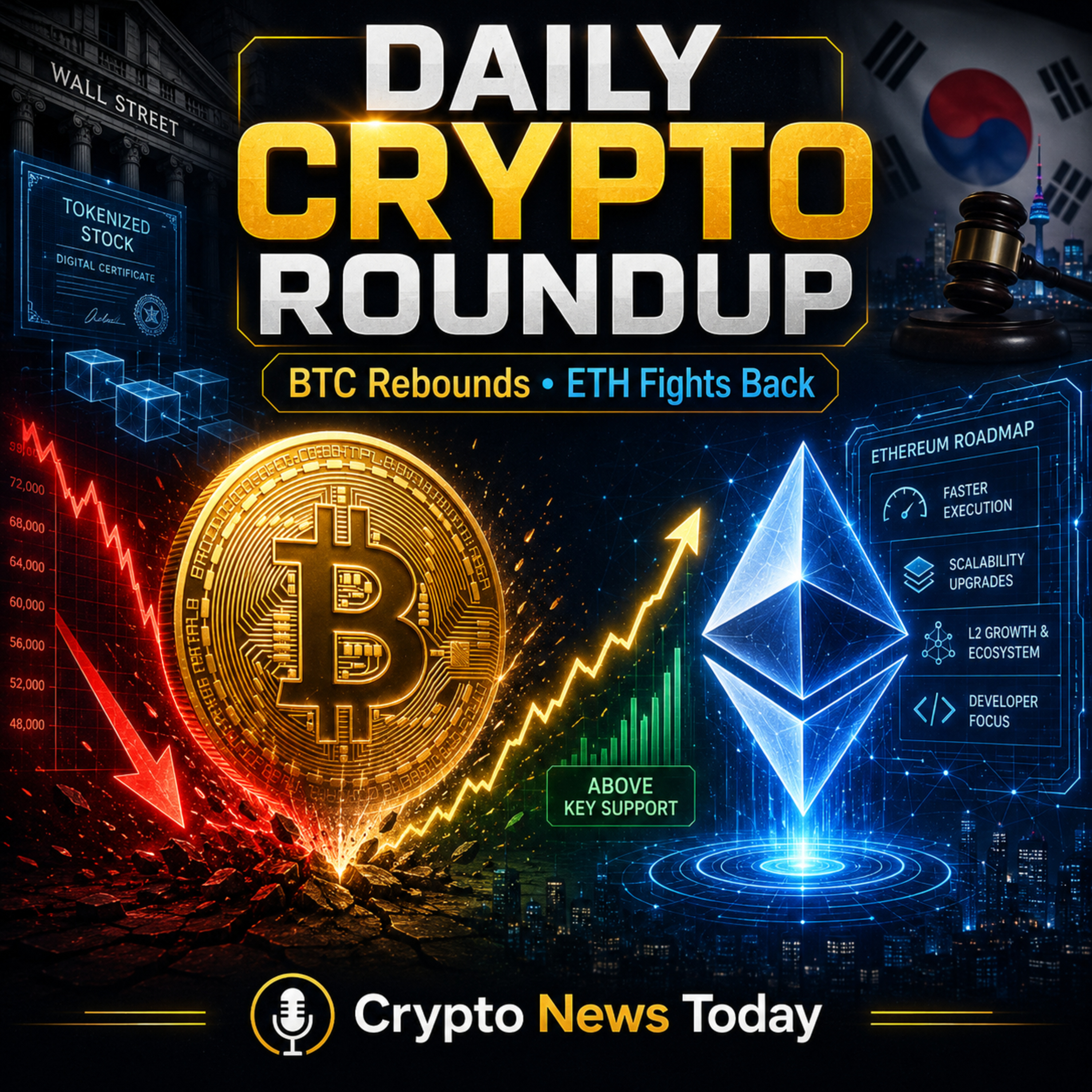 Daily Crypto Roundup: Bitcoin Rebounds, Ethereum Fights Back, Saylor Sells BTC