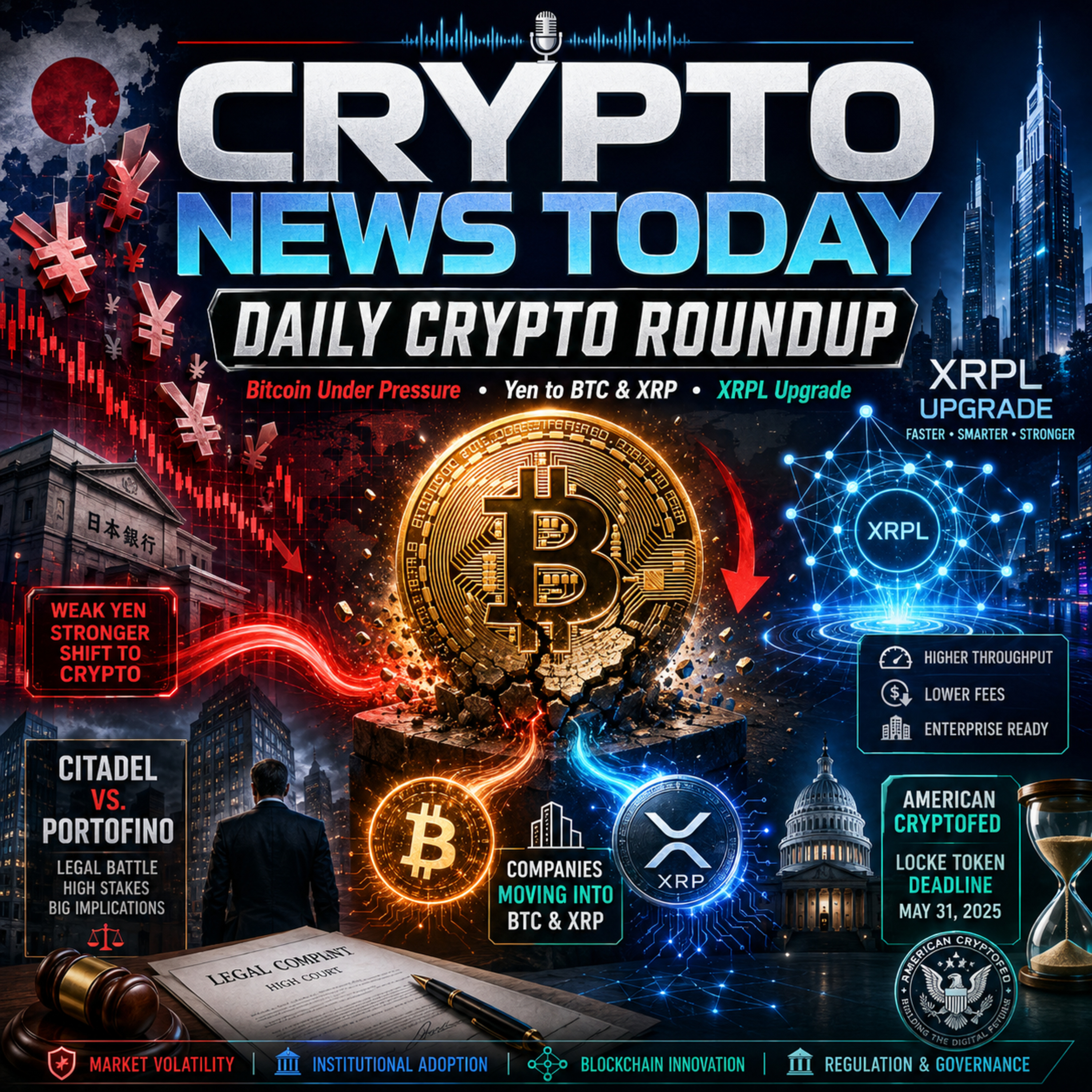 Daily Crypto Roundup: Bitcoin Tests $60K As Japan Turns To XRP & BTC
